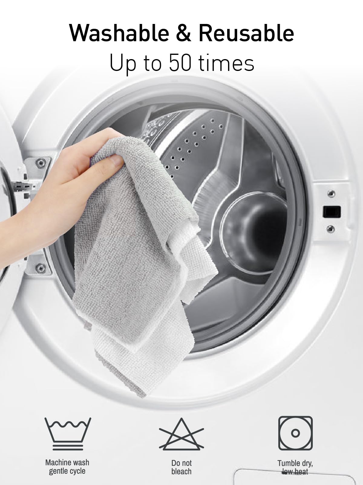 Microfiber Cleaning Cloth Roll (40 Count) - ModHome Supplies