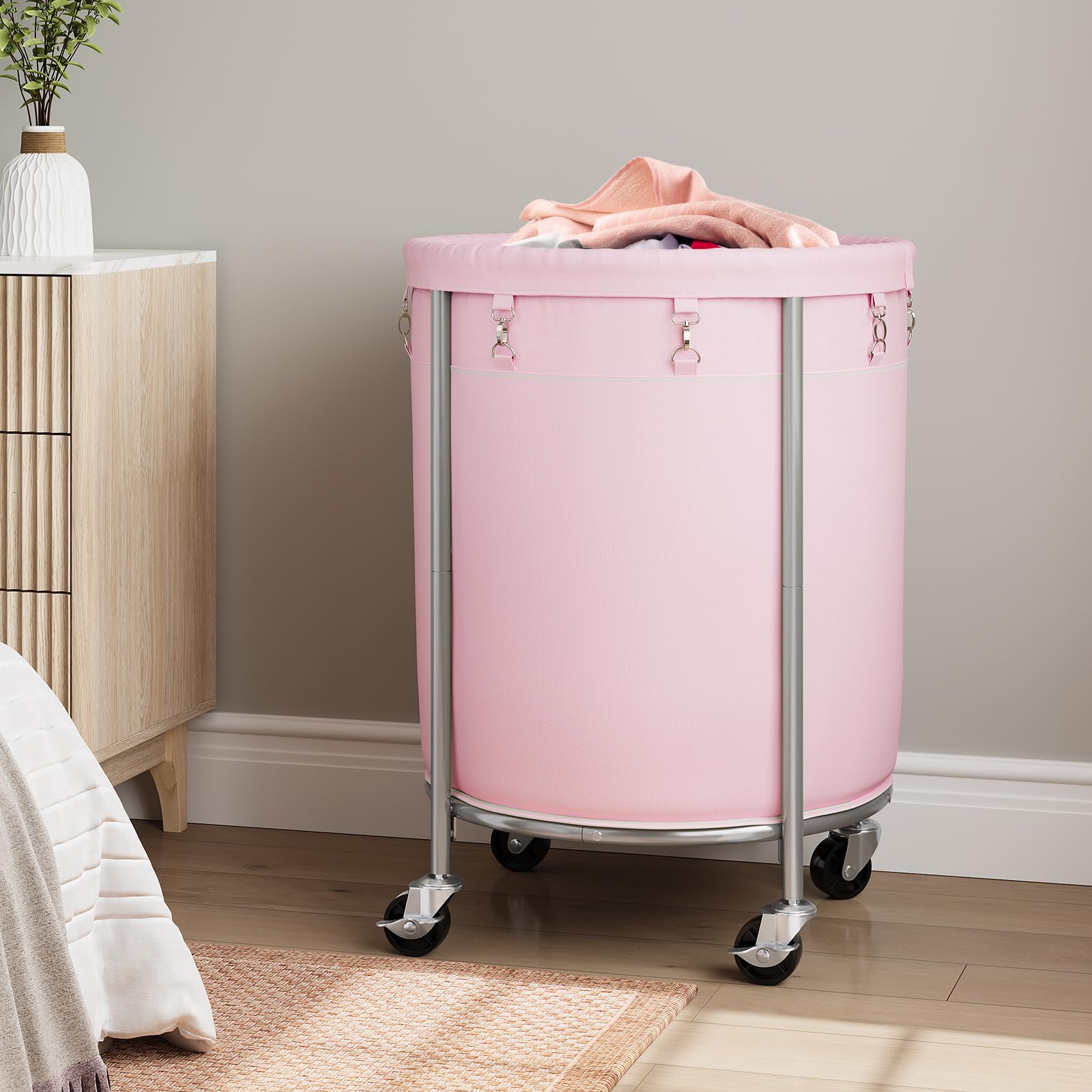 Laundry Basket with Wheels