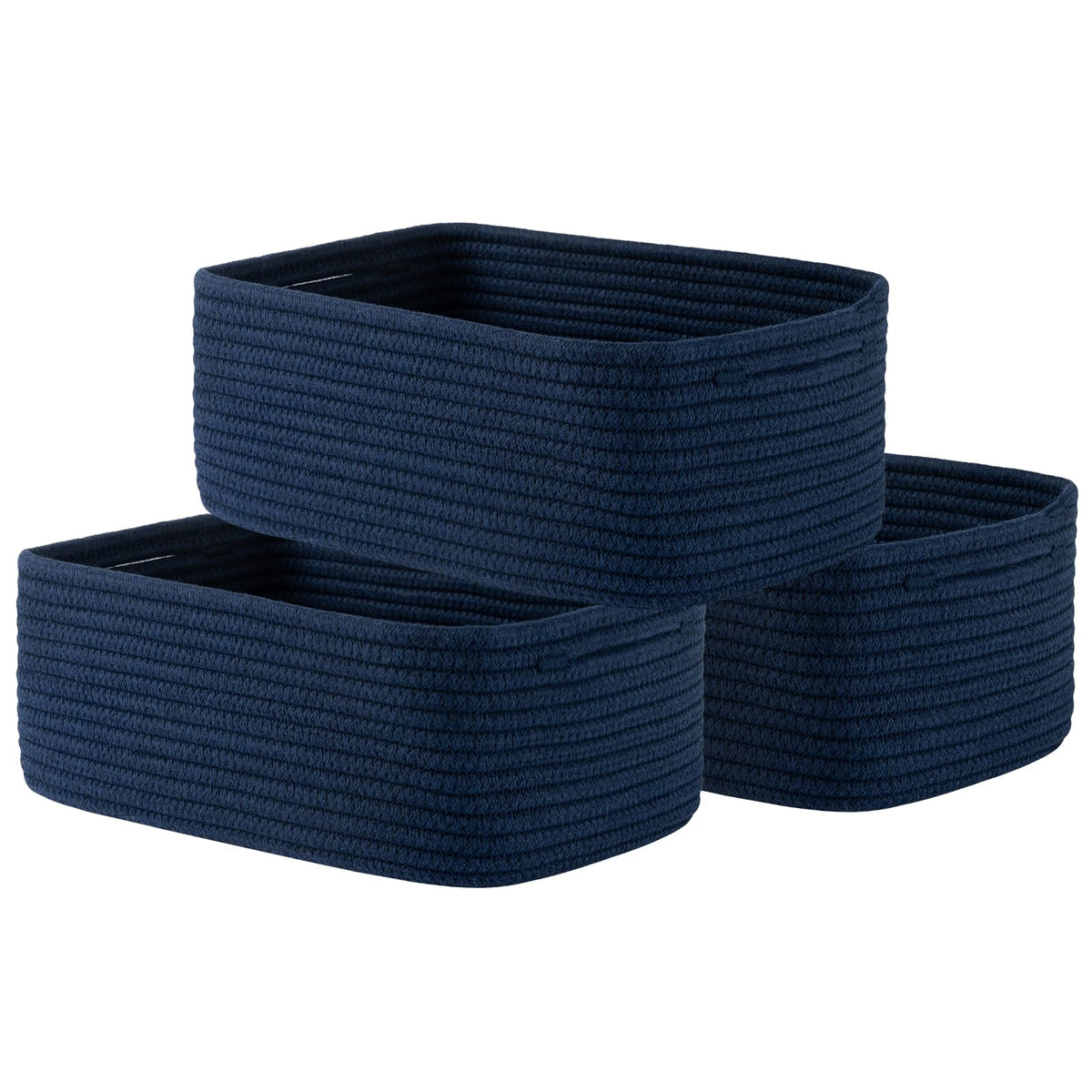 Small Woven Storage Basket for Organizing (3 Count)