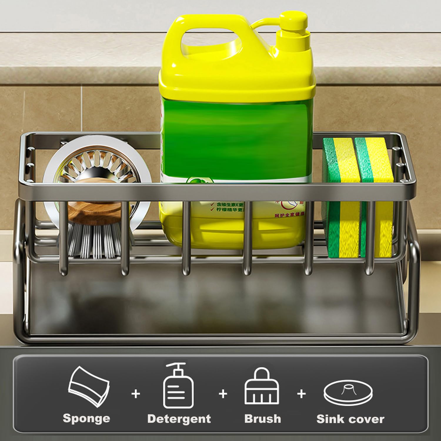 Sponge Holder for Kitchen Sink