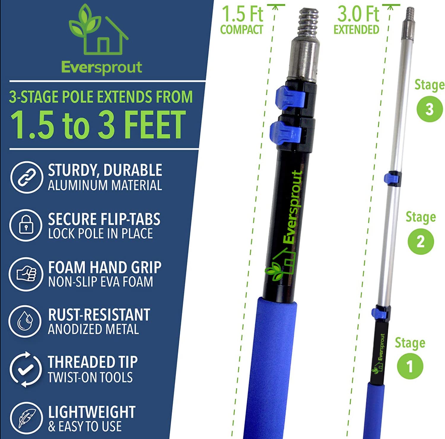 Swivel Squeegee & Microfiber Window Scrubber