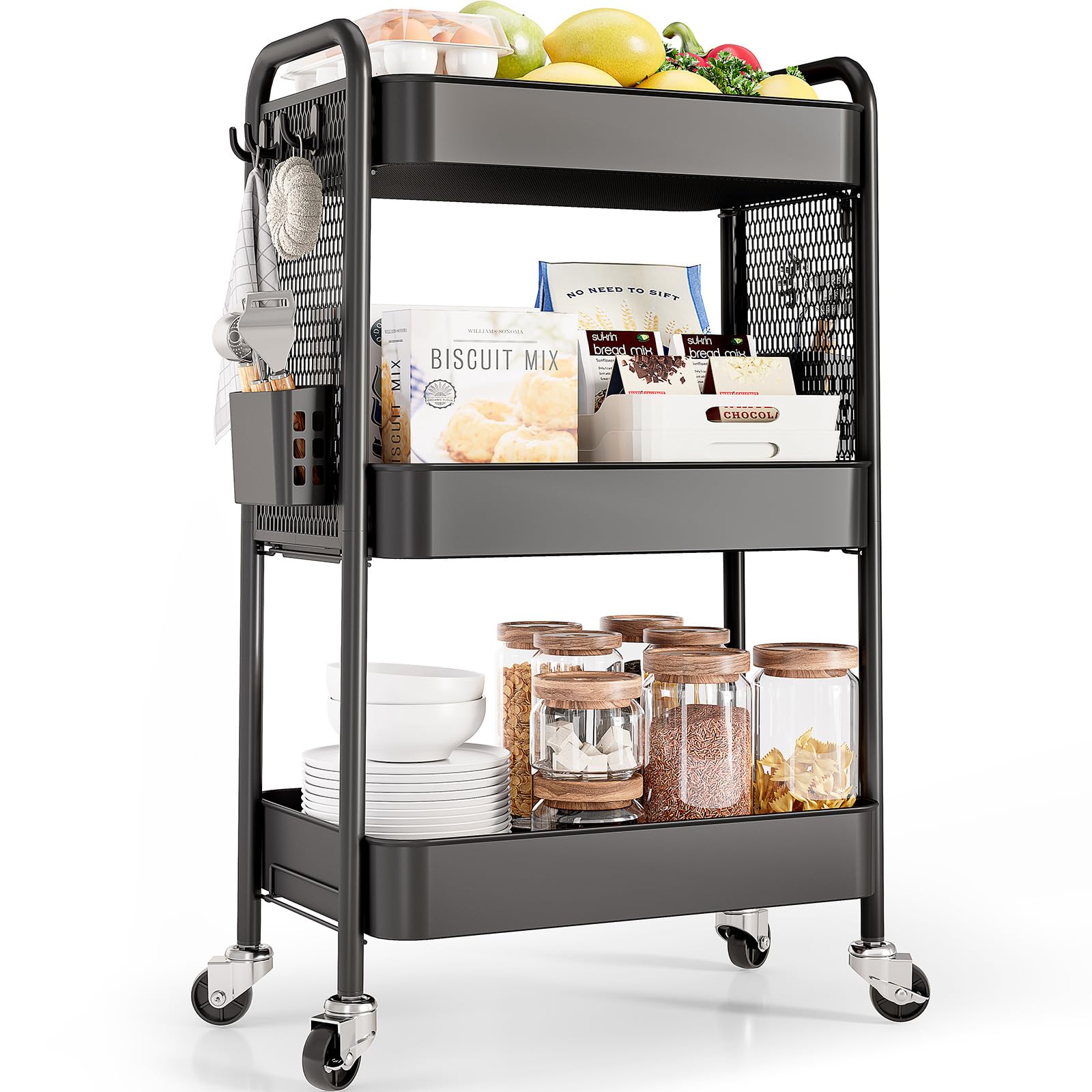 3 Tier Rolling Cart