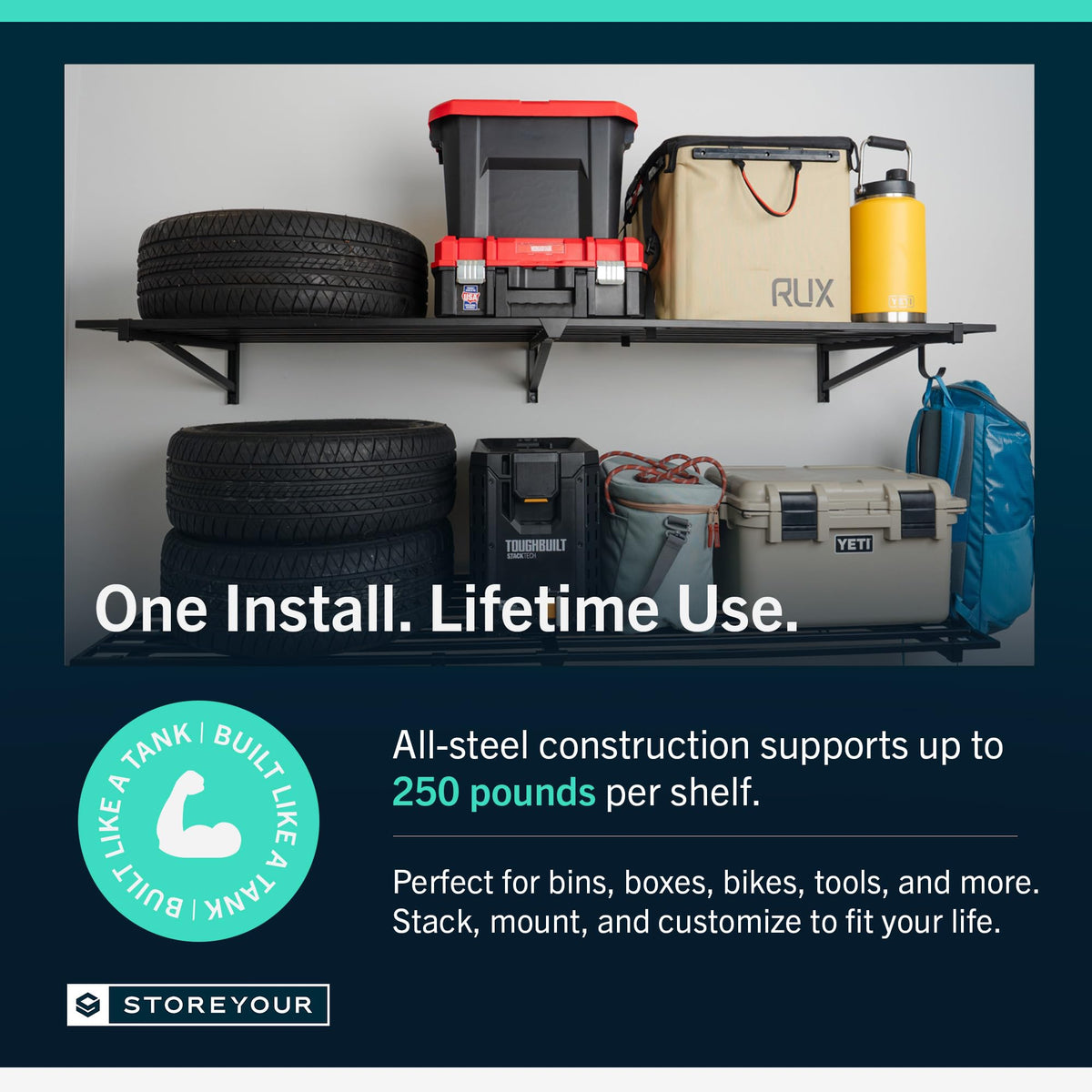 Garage Wall Shelf (2 Count)