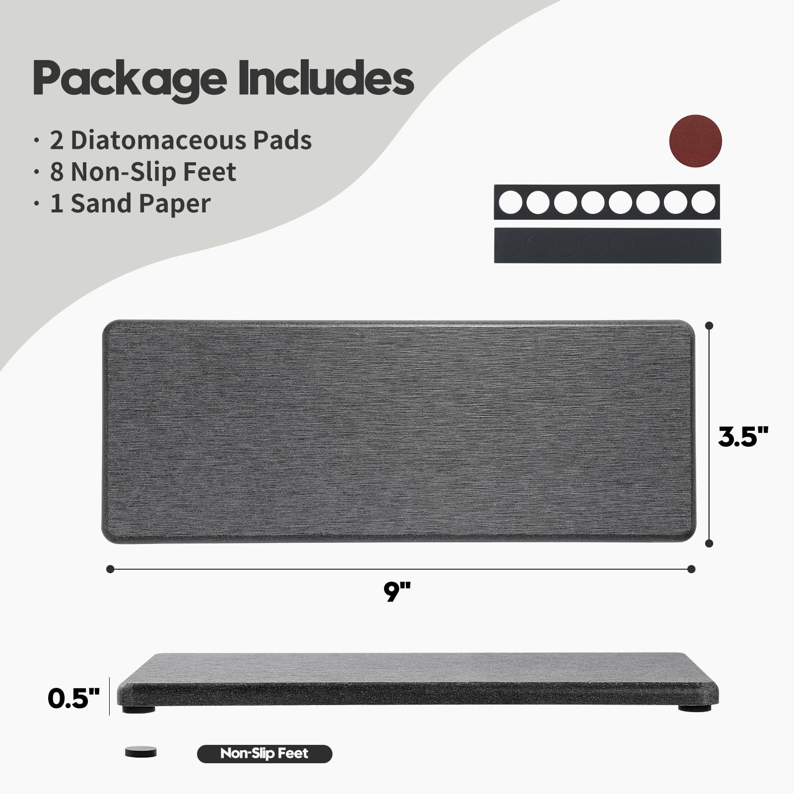 2PCS Bathroom Trays (2 Count)