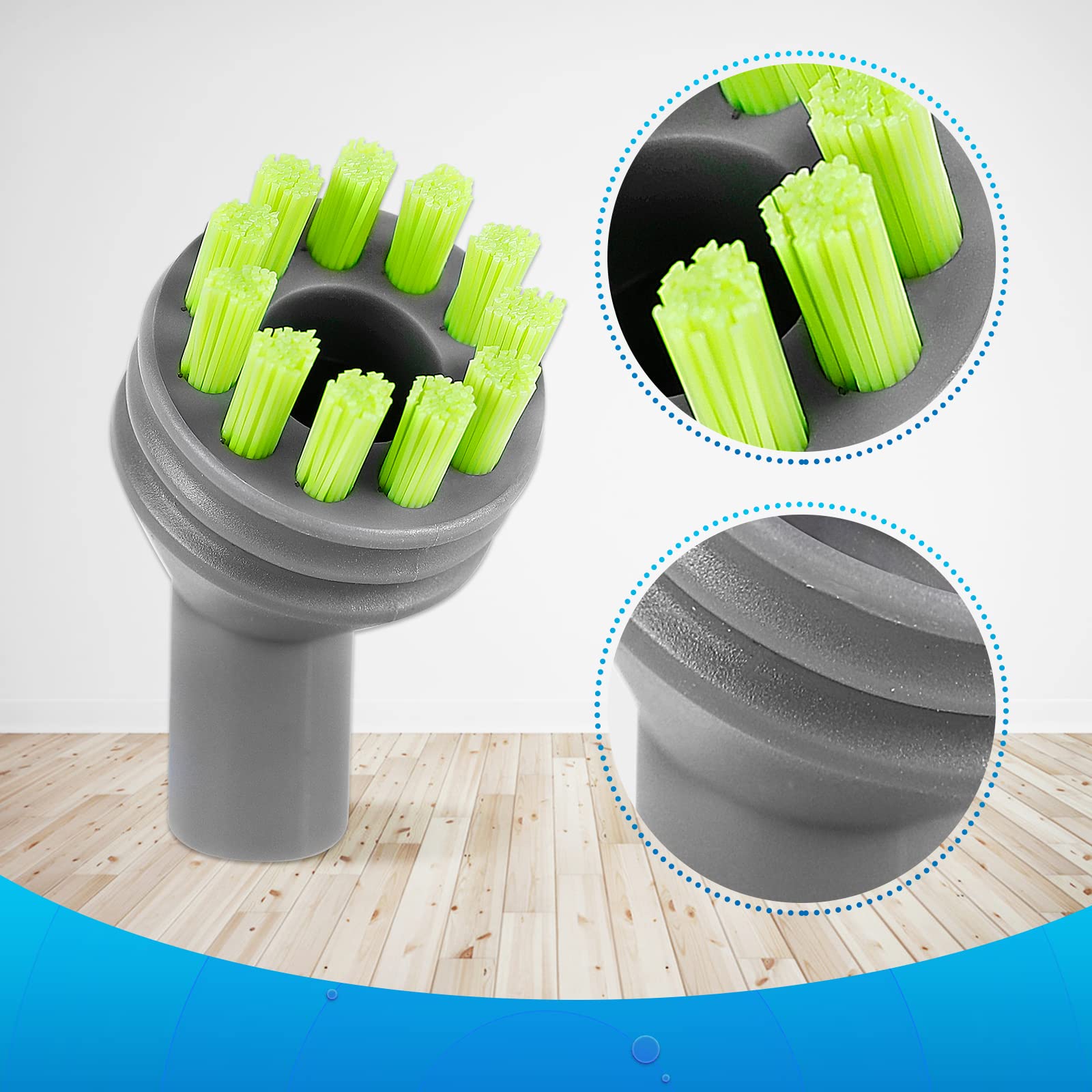 Steam Shot Pads Brushes Compatible with Bissell SteamShot Cleaner (8 Count)