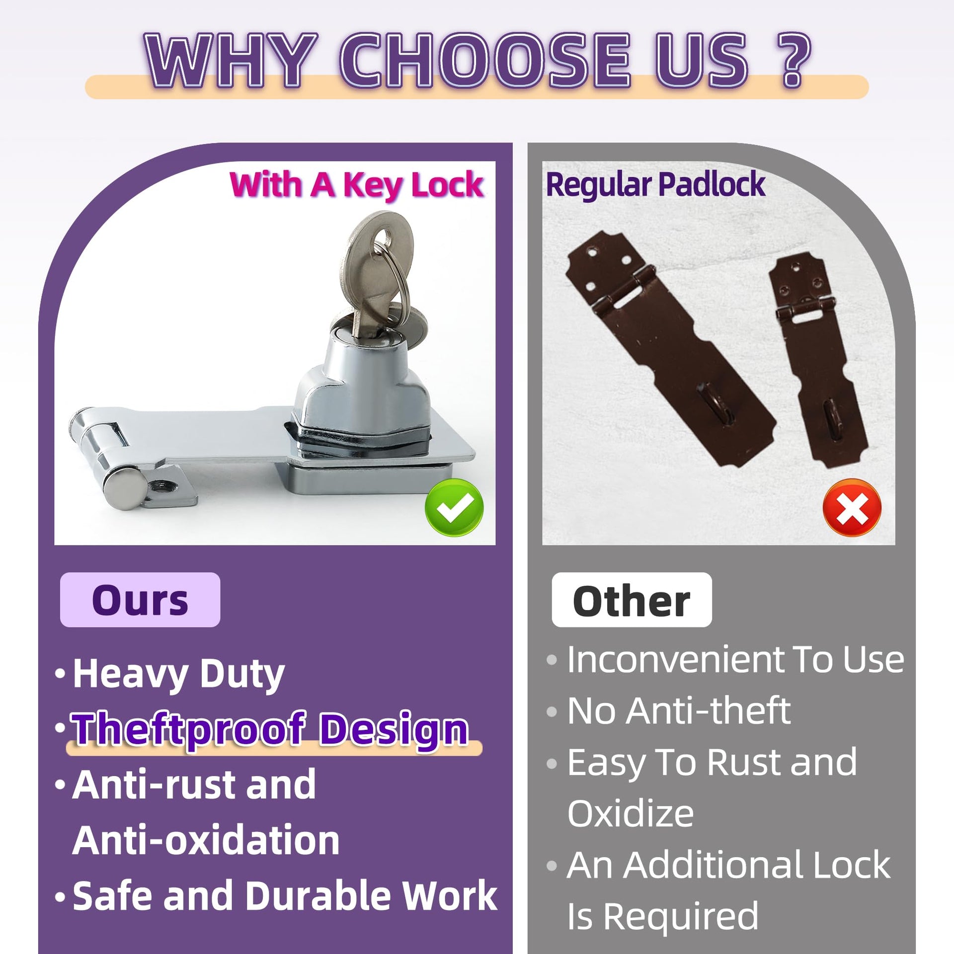 Keyed Hasp Latch