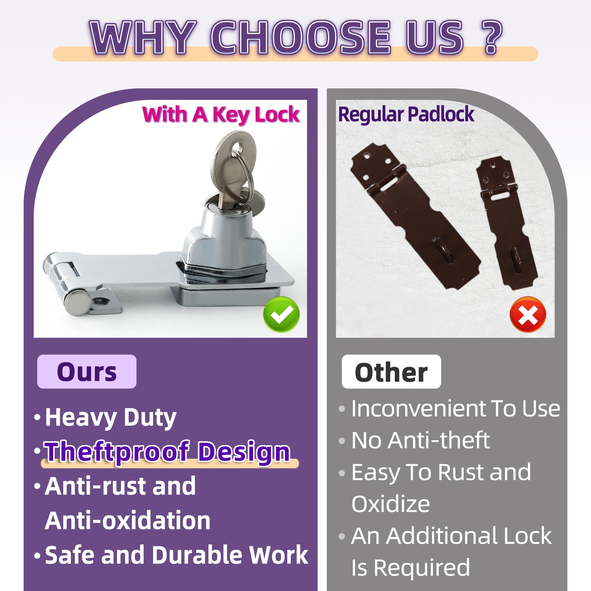 Keyed Hasp Latch
