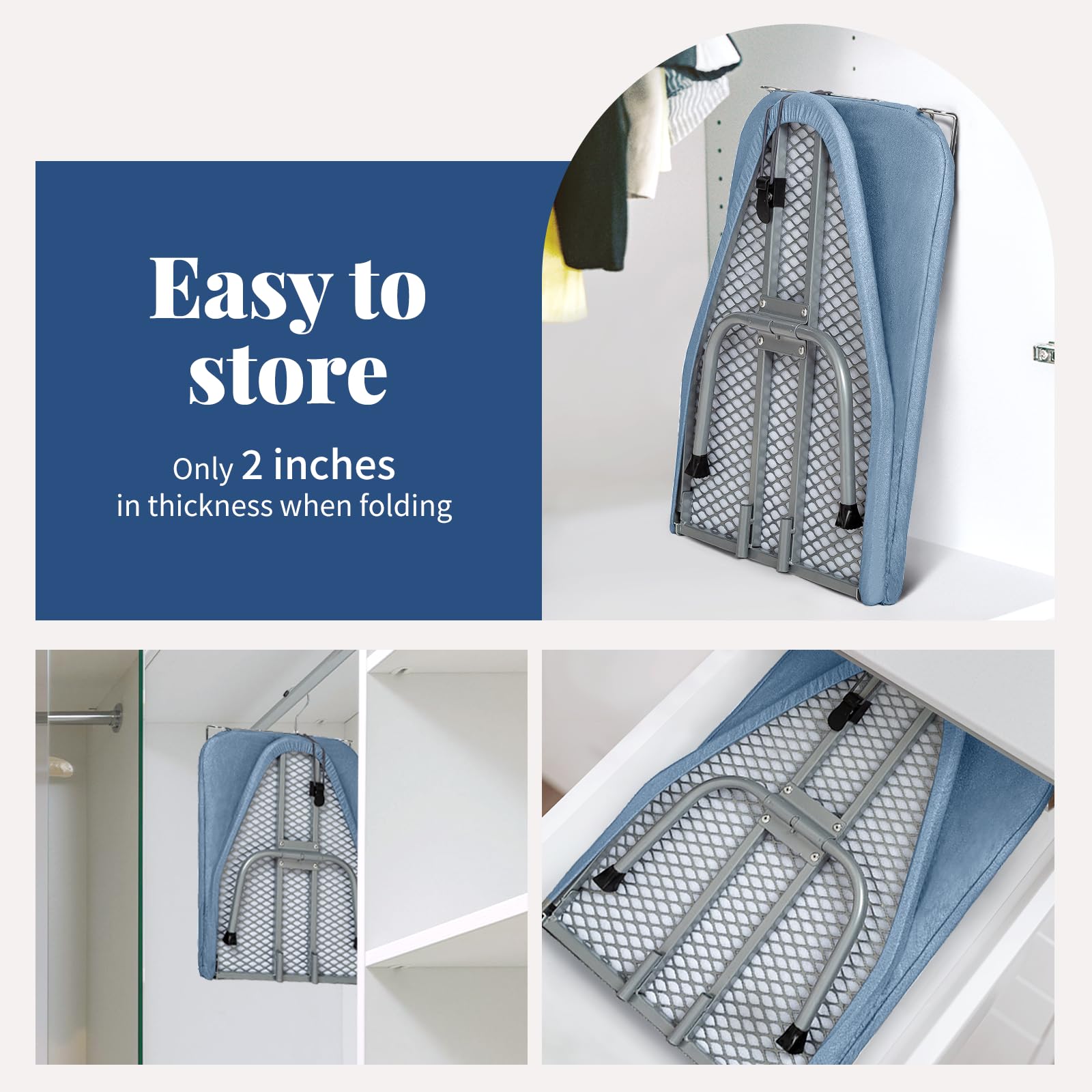 Small Ironing Board Tabletop 31"x12" Blue