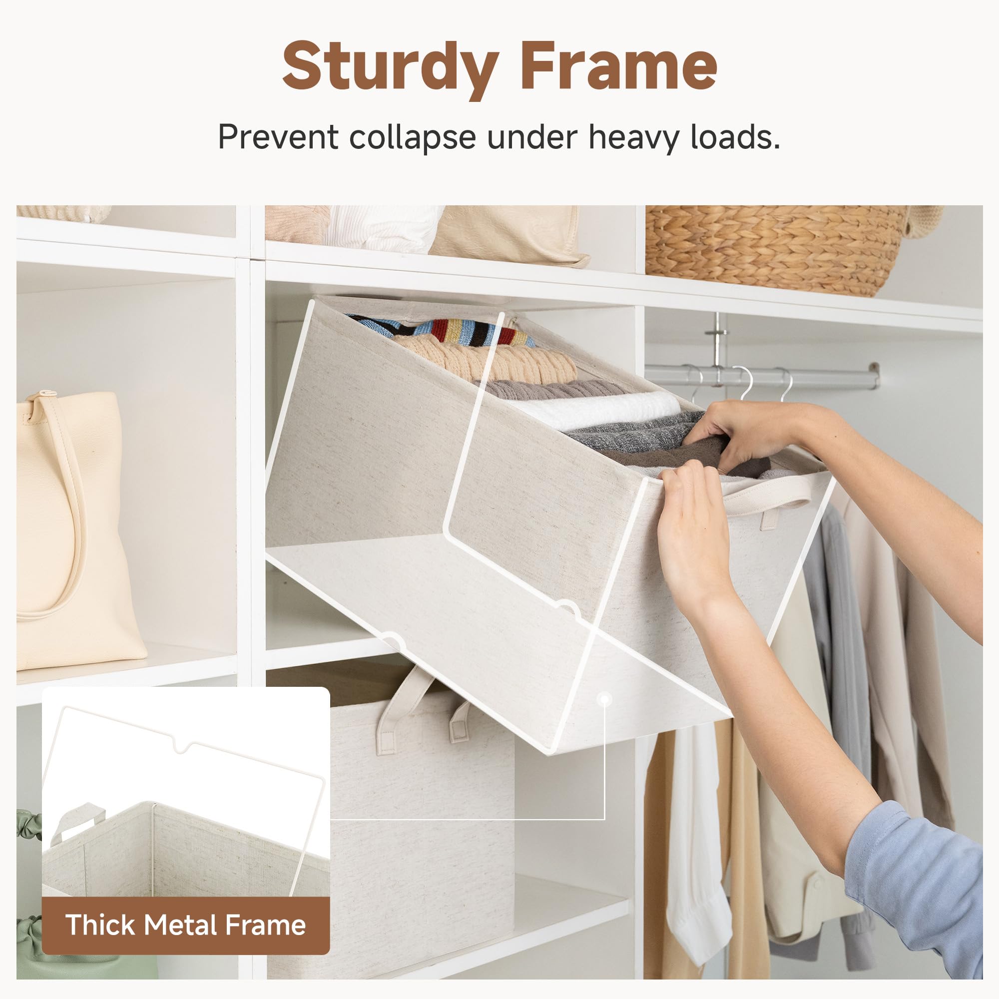 Linen Closet Storage Bins (2 Count)