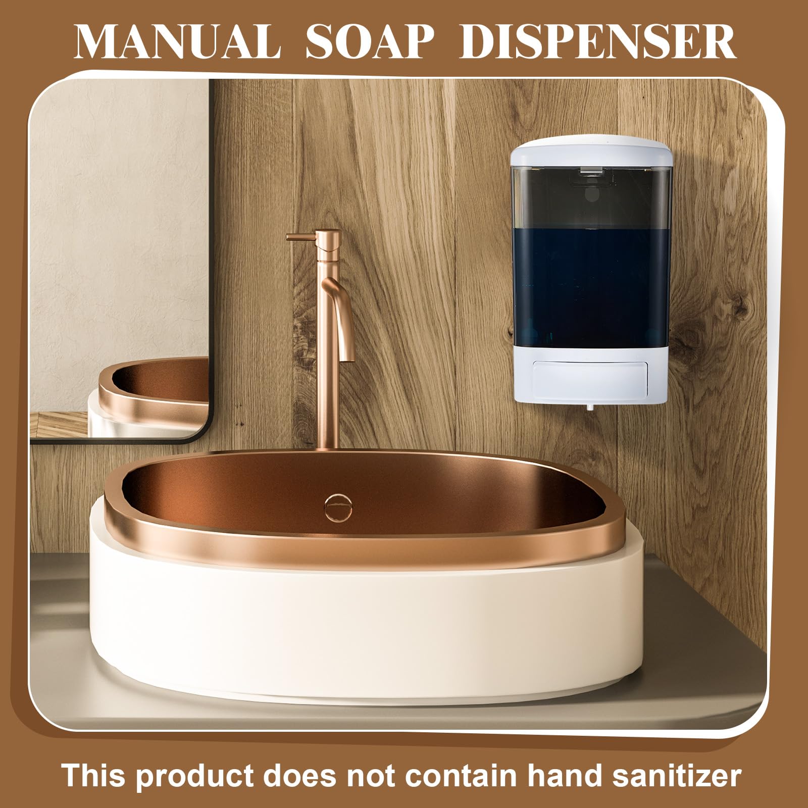 2 Pcs Wall Mounted Soap Dispenser (2 Count)