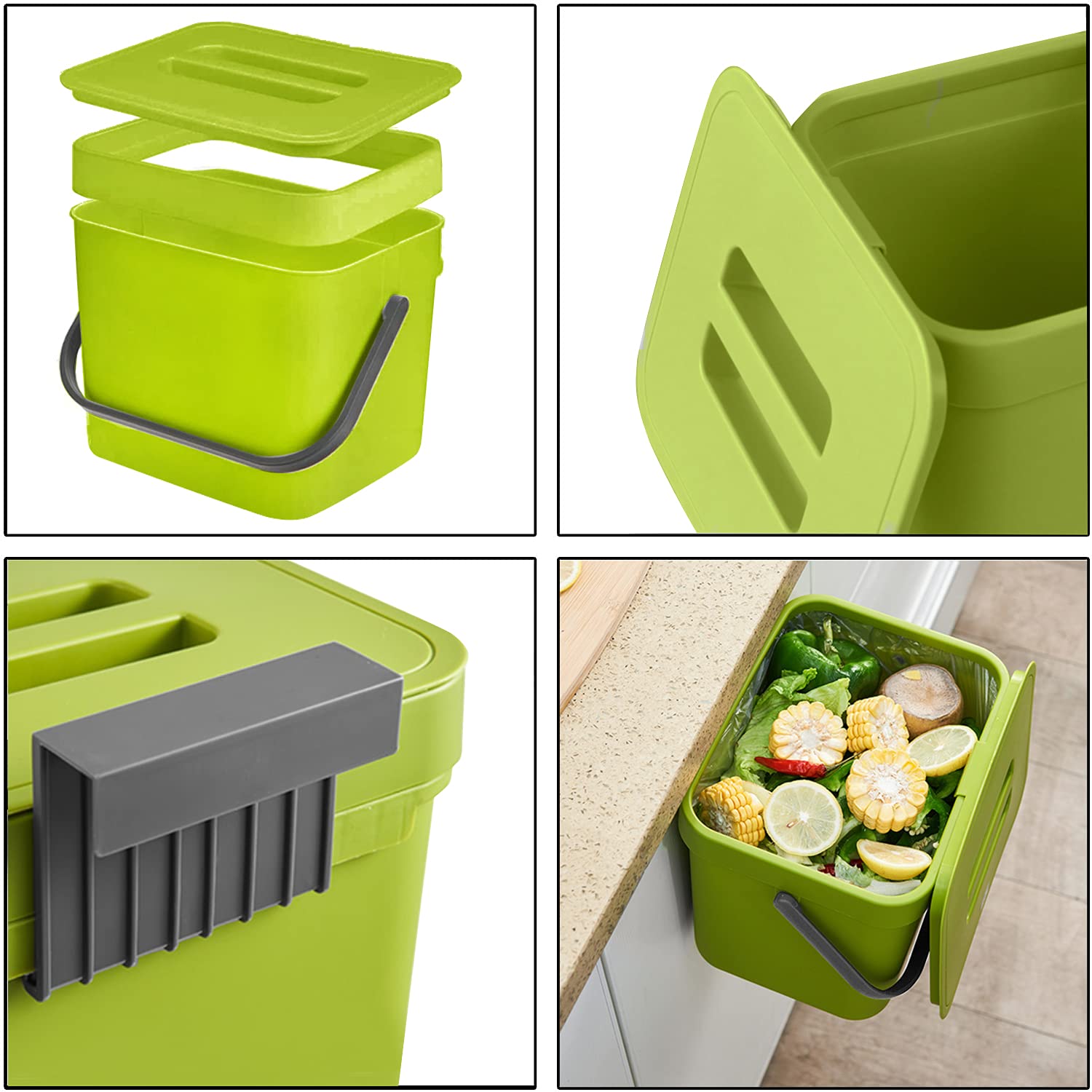 1.8 Gallon Hanging Trash Can