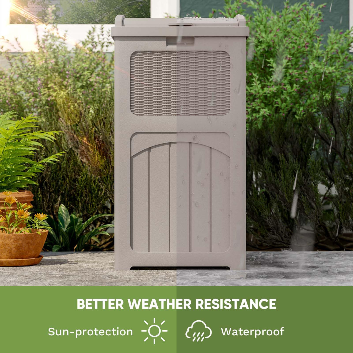 36 Gallon Outdoor Trash Can