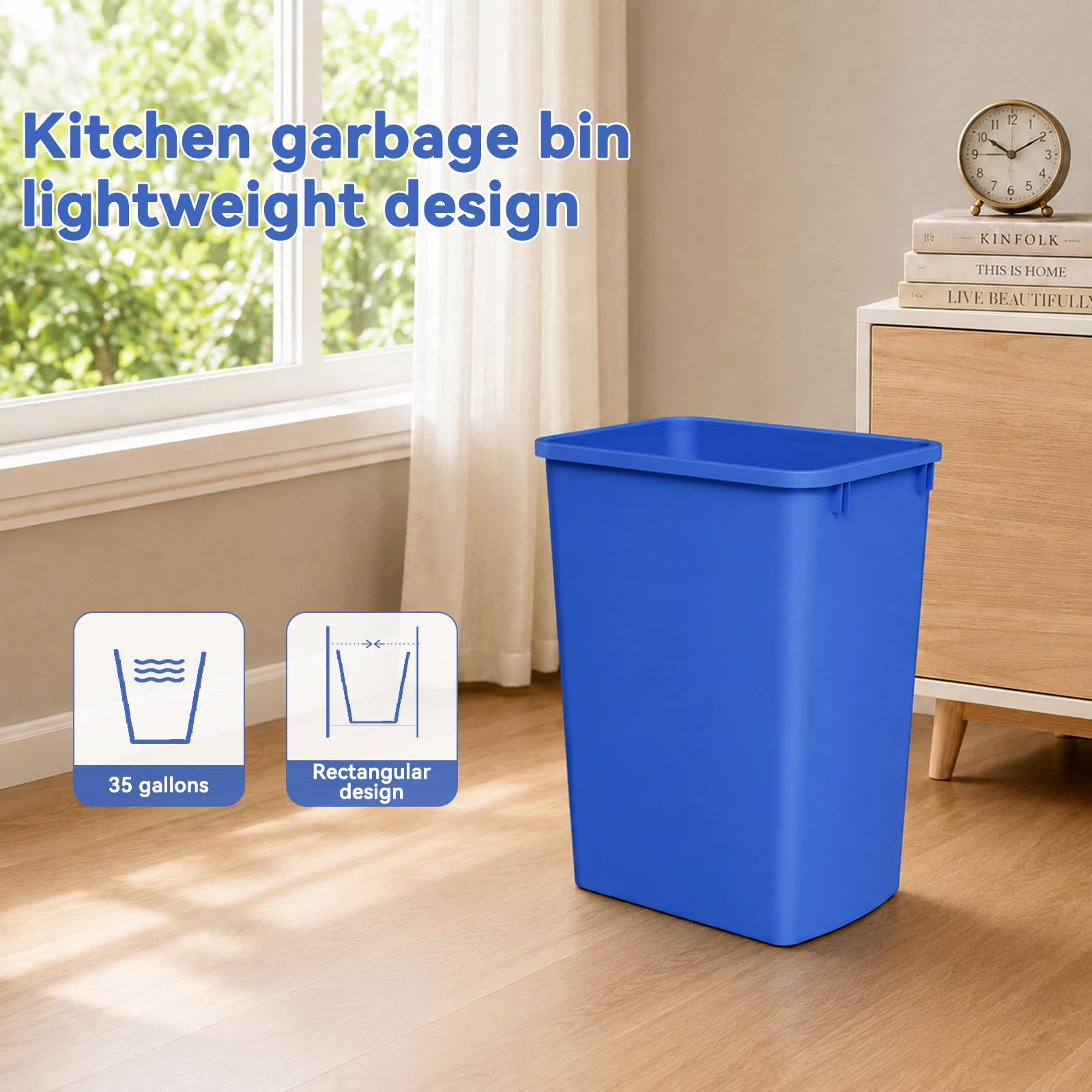 35QT Kitchen Trash Can