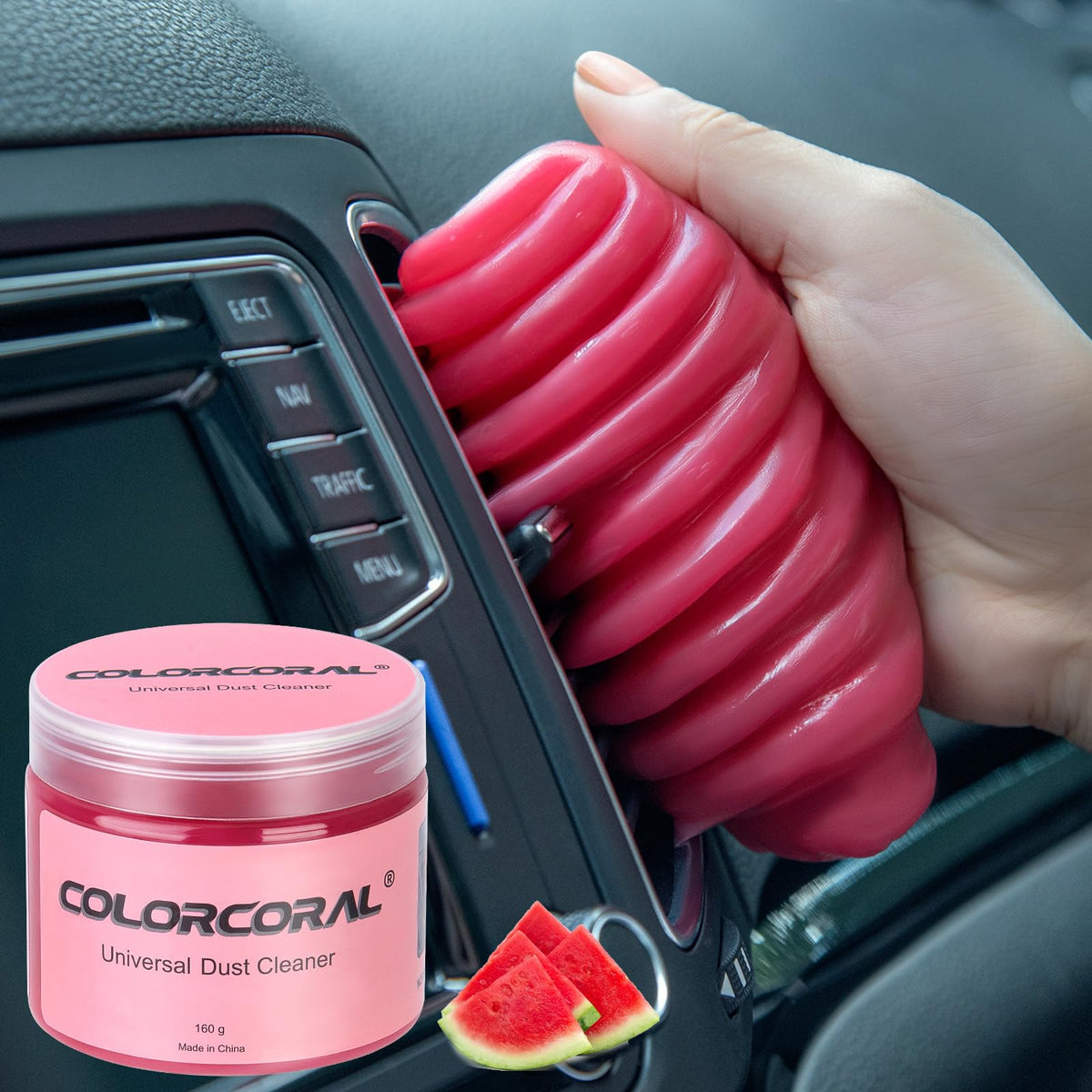 Cleaning Gel for Car Universal Gel Cleaner Auto Detailing Car Vent Keyboard Cleaning Putty Car Interior Cleaner Dashboard Dust Remover Putty Auto Duster Cleaning Kit 160G