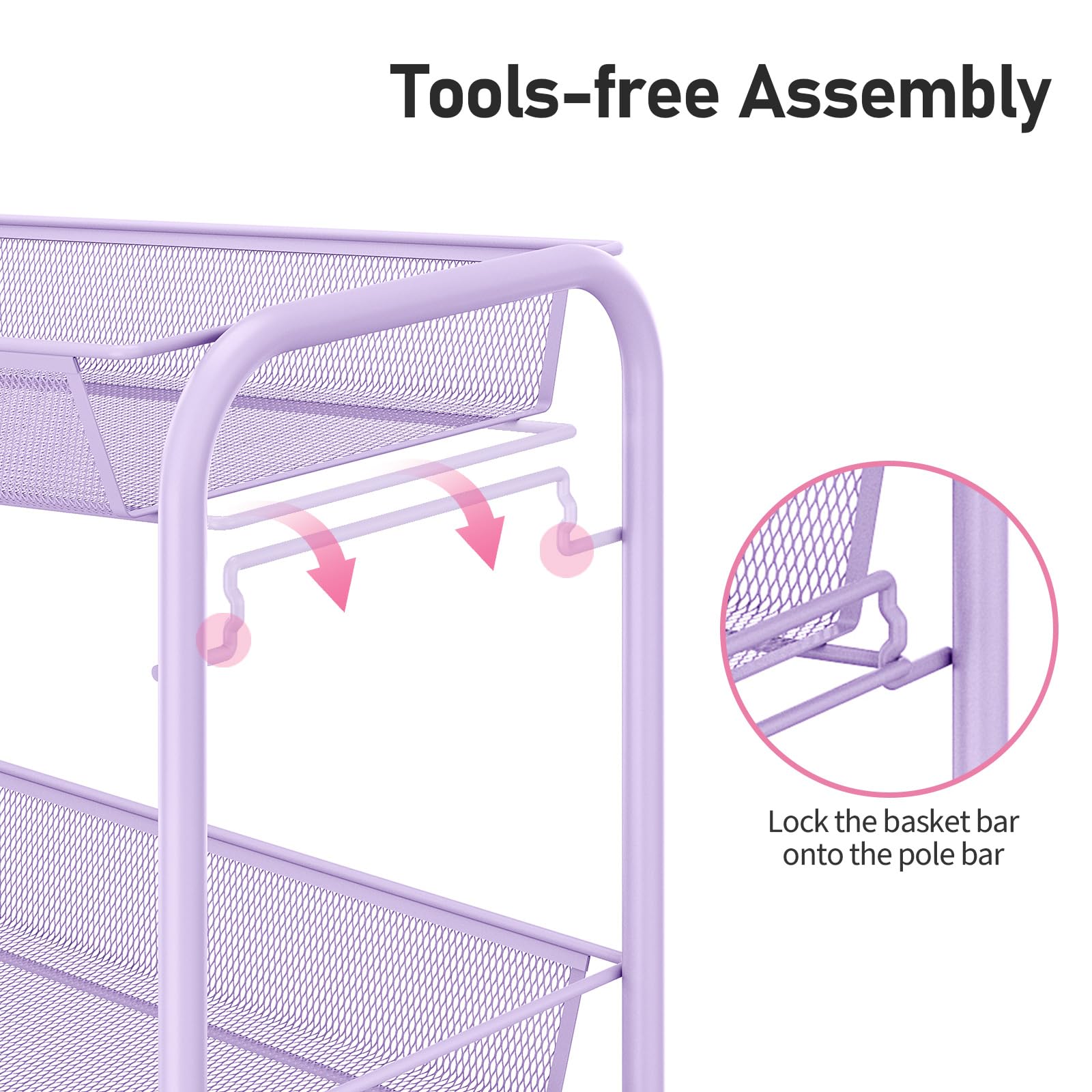 3 Tier Rolling Cart