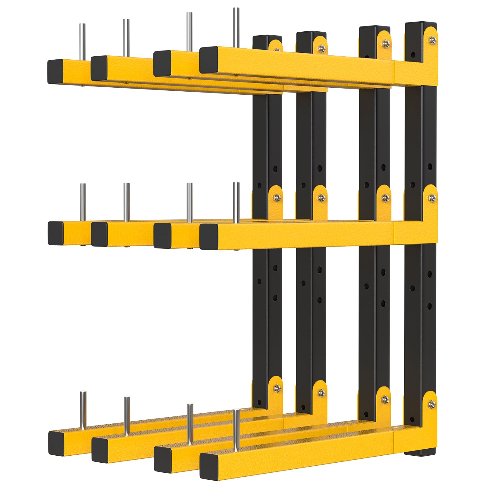Lumber Rack Wall Mount Storage Racks Folding Wood Organizer Heavy Duty Shelf Brackets With 6 (4 Count)