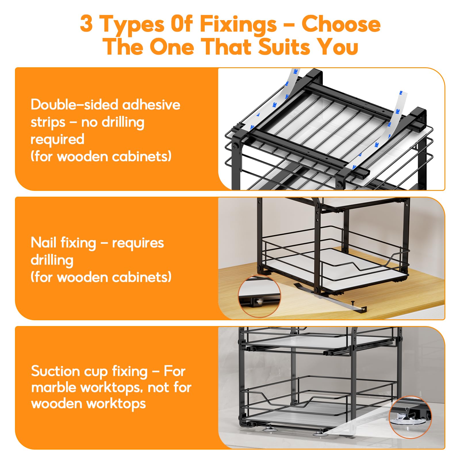 Pull Out Spice Rack Organizer for Cabinet