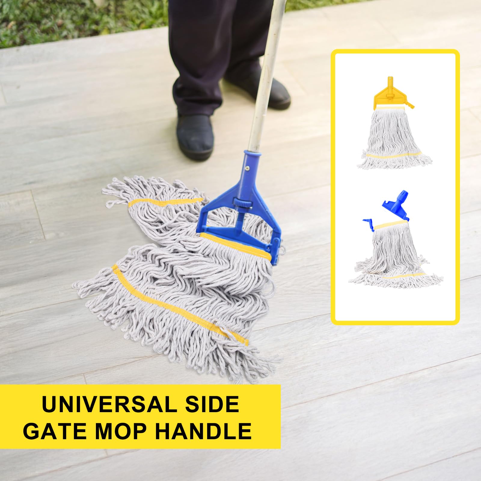 3 Pack Heavy Duty Commercial Mop Head Replacement - ModHome Supplies