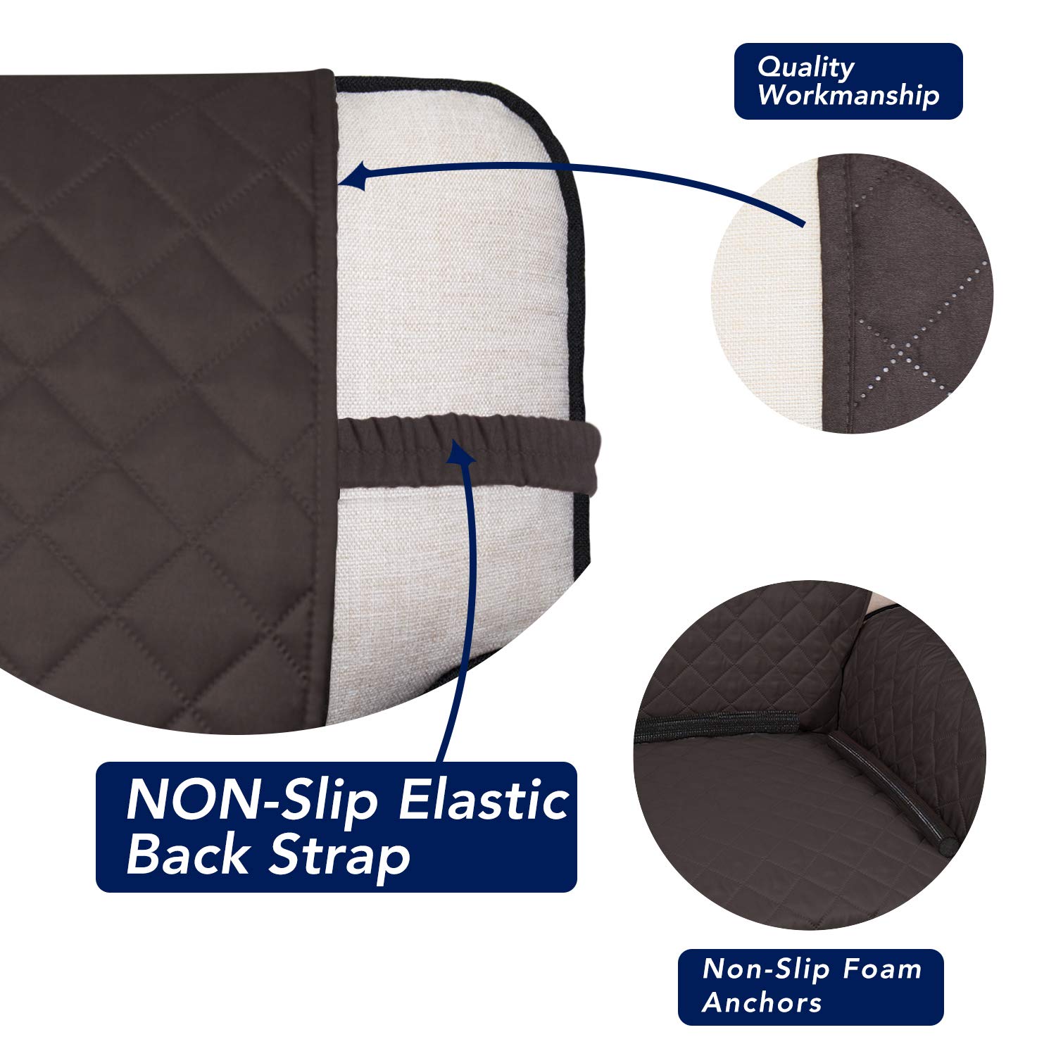 Reversible Quilted Sofa Cover