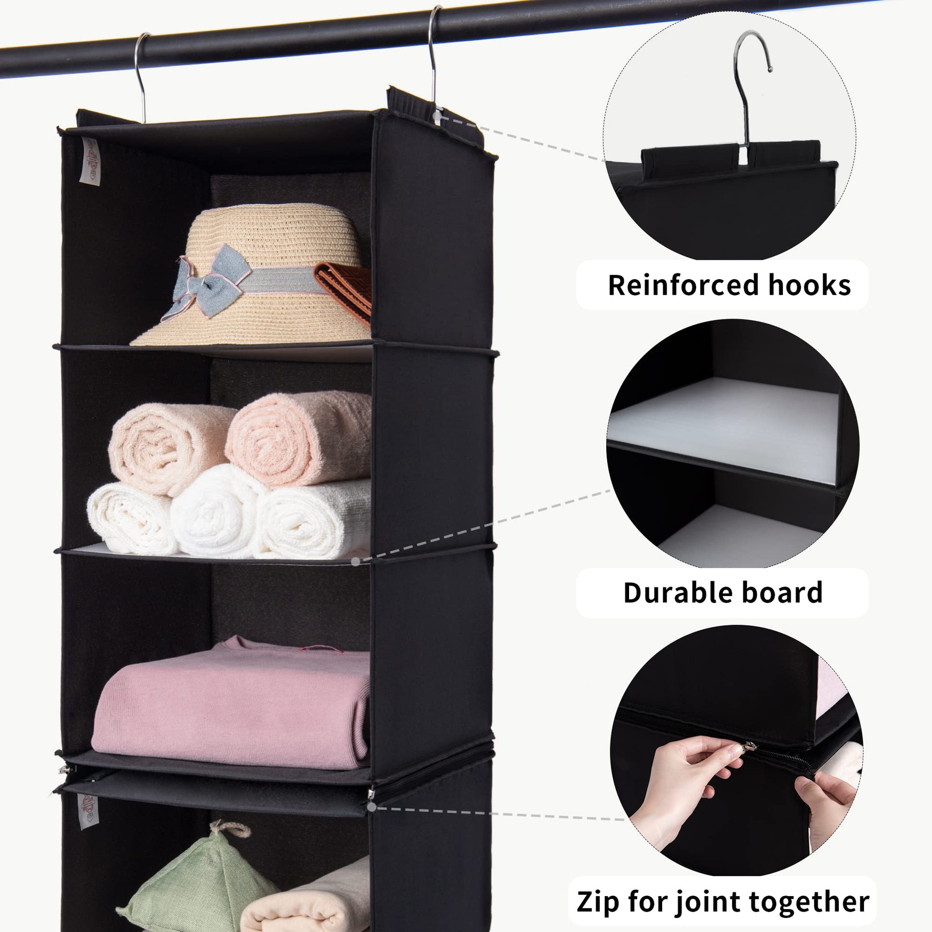 6 Shelf Hanging Closet Organizer