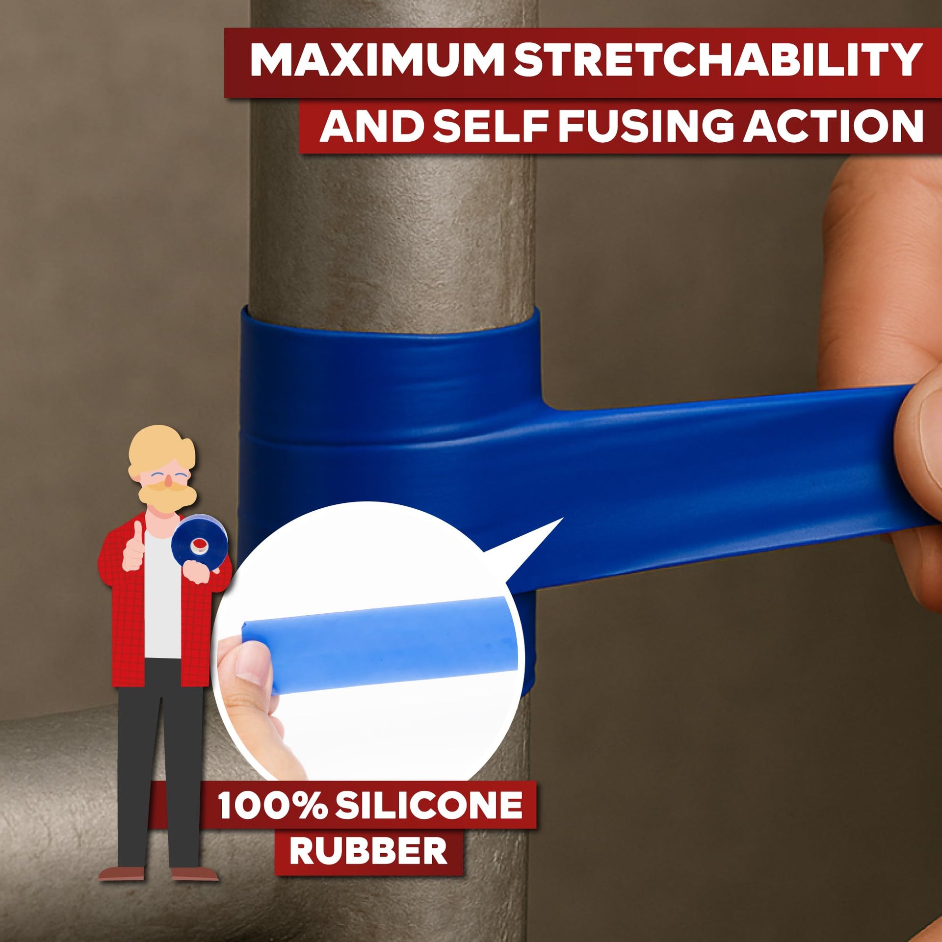 Self Fusing Silicone Tape Waterproof (36 Foot)