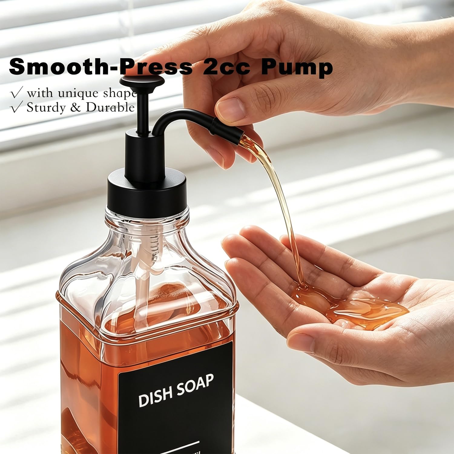 Dish Soap Dispenser for Kitchen (2 Count)