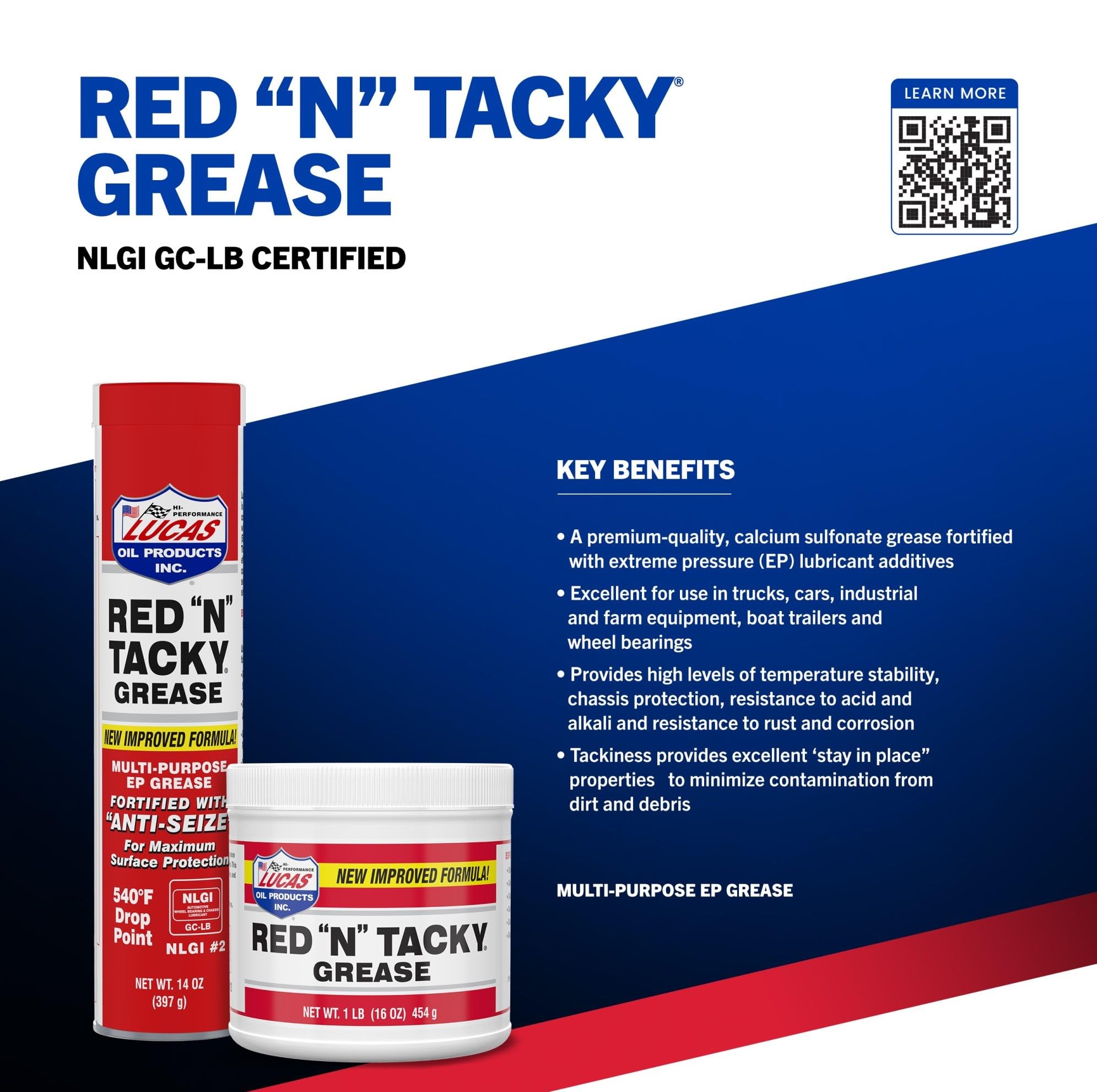 10005 Red N Tacky Grease (140 Ounce)