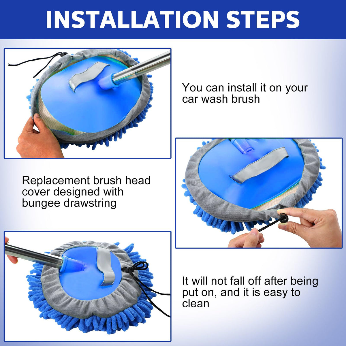 5 Pcs Car Wash Mitt Set (5 Count)