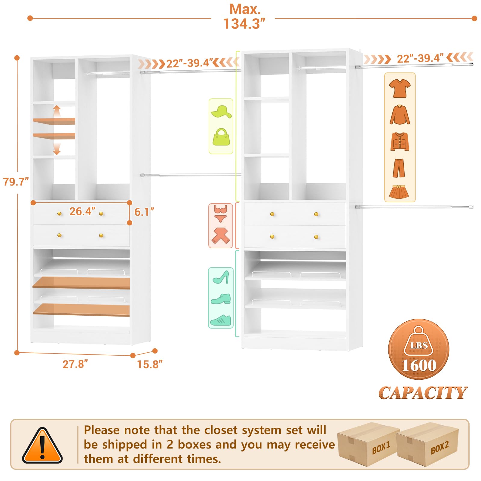 Closet System (10 Foot)