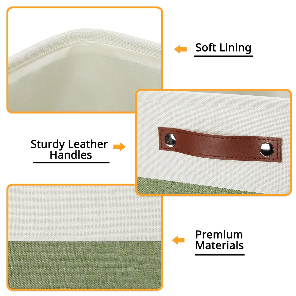 Storage Baskets for Organizing (4 Count)