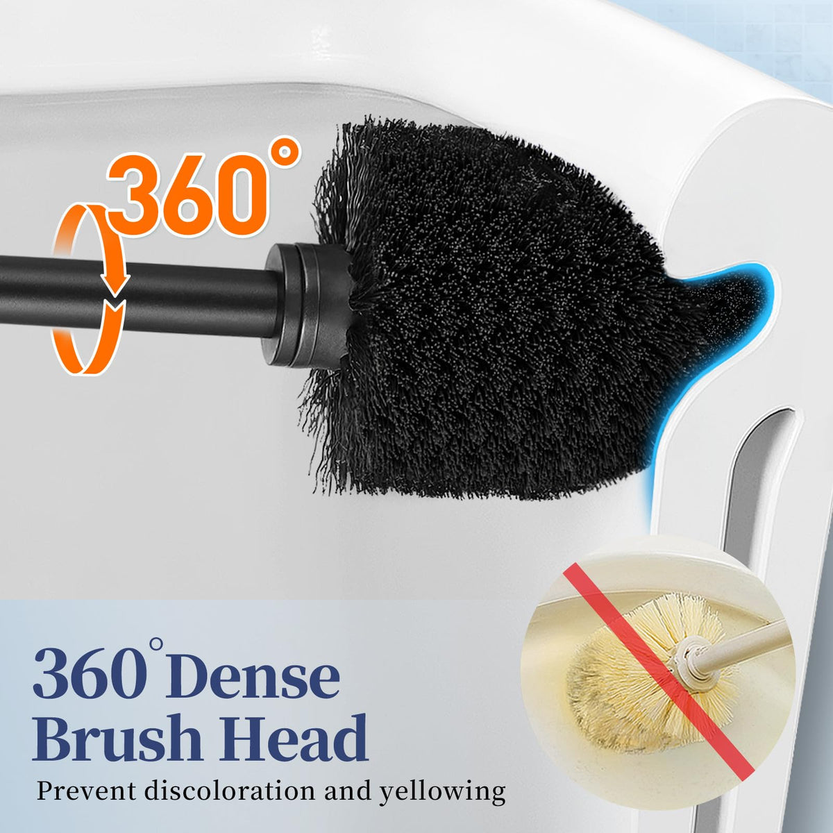 Toilet Bowl Brush Holder Set