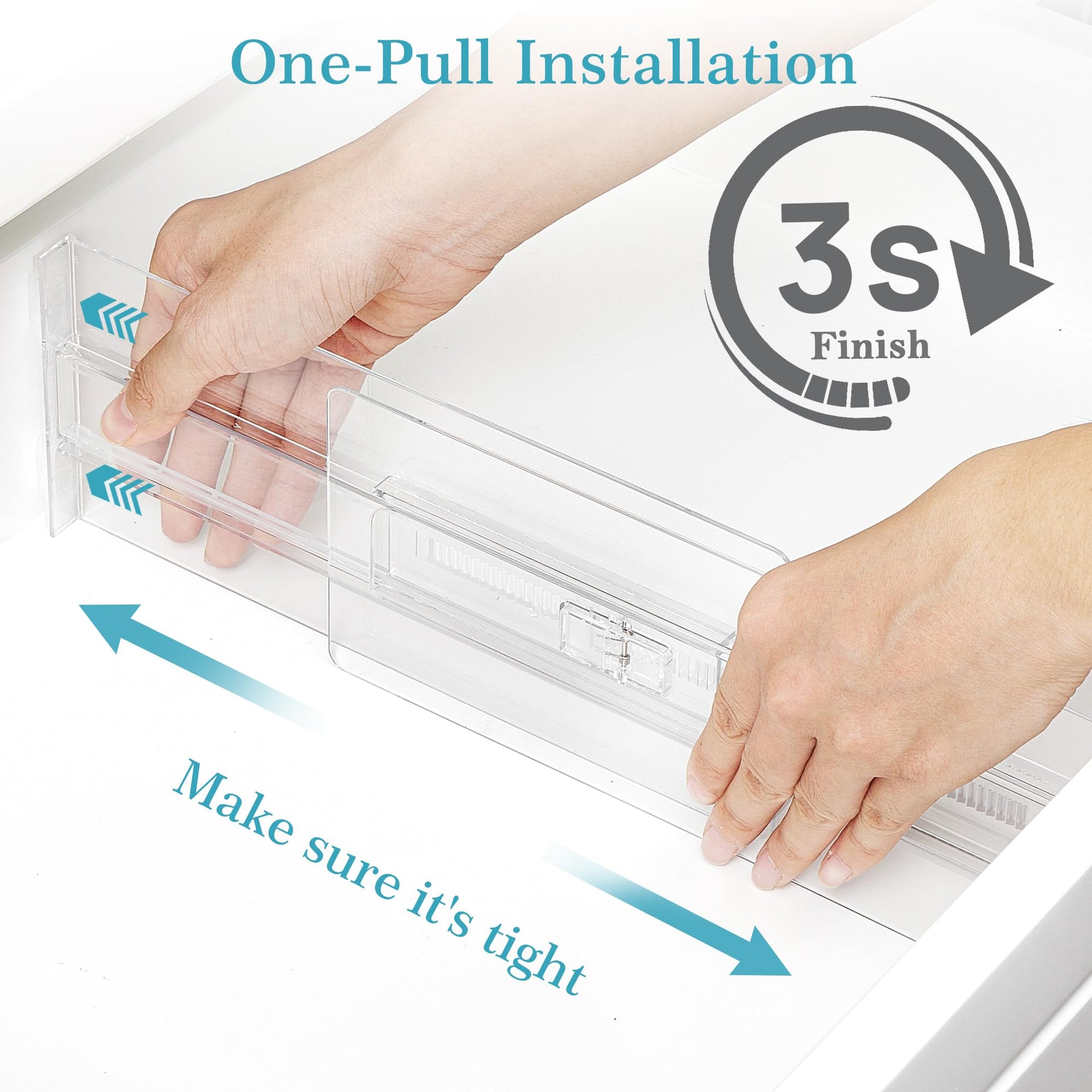 4 Pack Drawer Dividers for Clothes (4 Count)