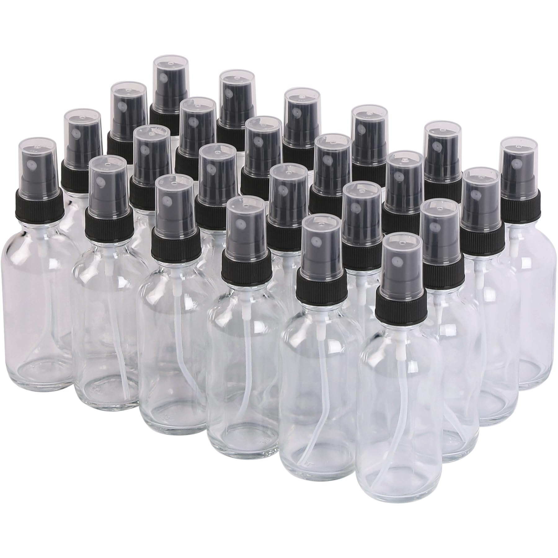 Clear Glass Small Spray Bottles 2 oz 24 Packs (2 Ounce)