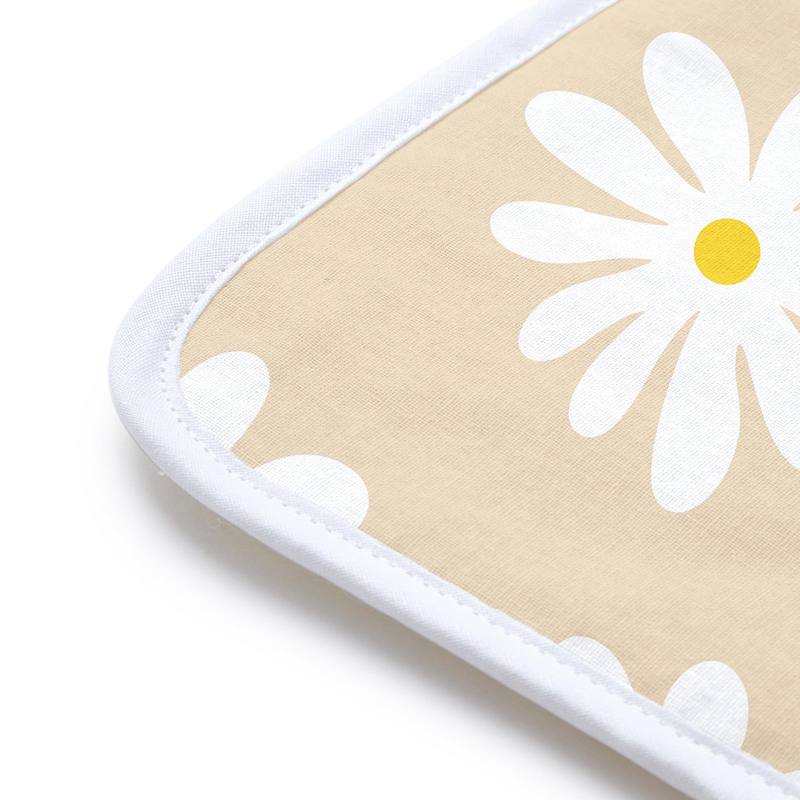 Ironing Mat Heat Resistant Pad 28"x20" Daisy Beige