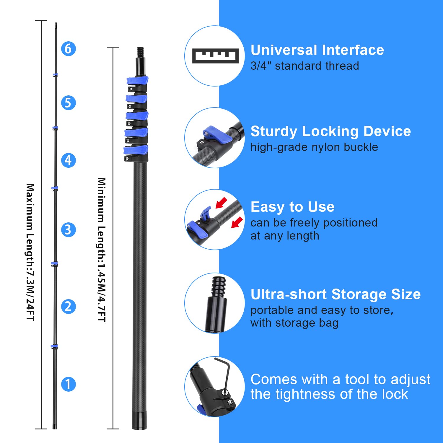 30 Foot High Ceiling Duster Kits with 4.7