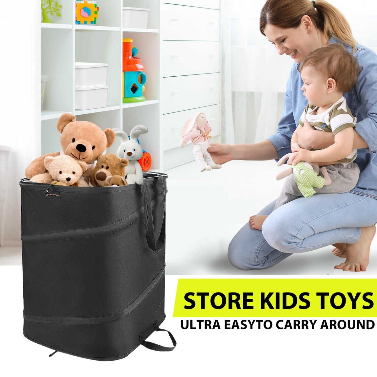 46 Gallon Square Collapsible Yard Waste Bin