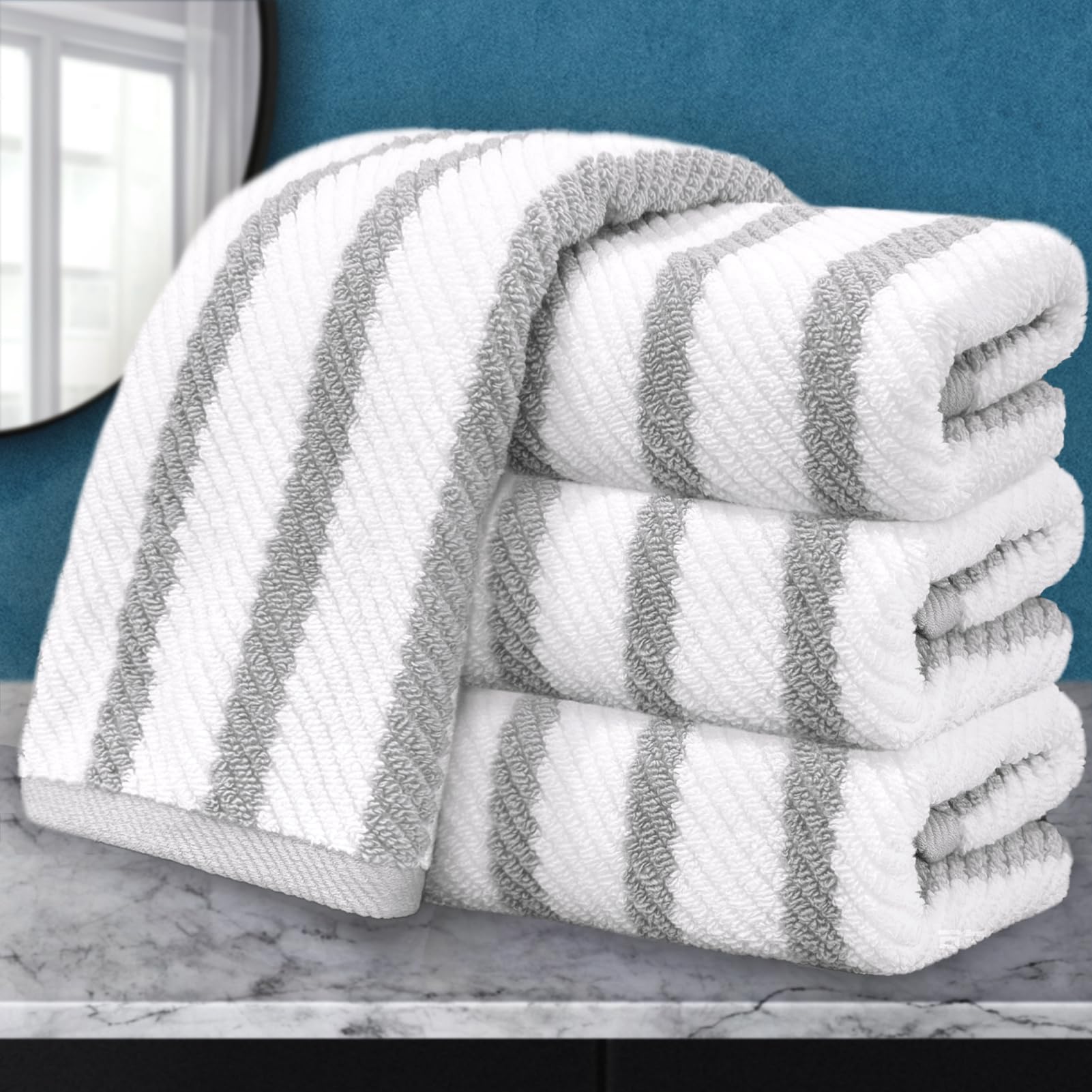 Bathroom Hand Towels 4PC (4 Count)