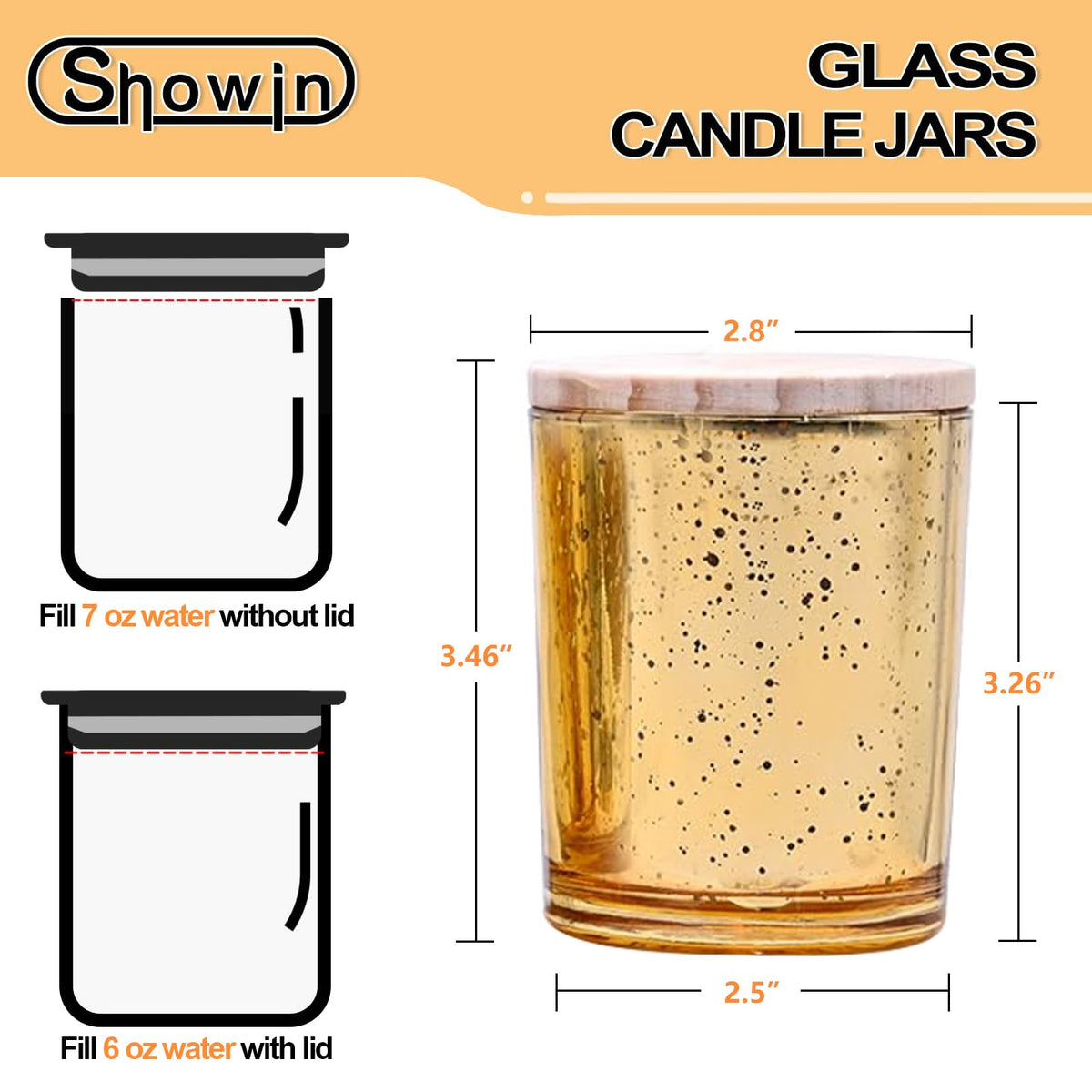 Thick Candle Jars for Making Candles 12 Pcs (12 Count)