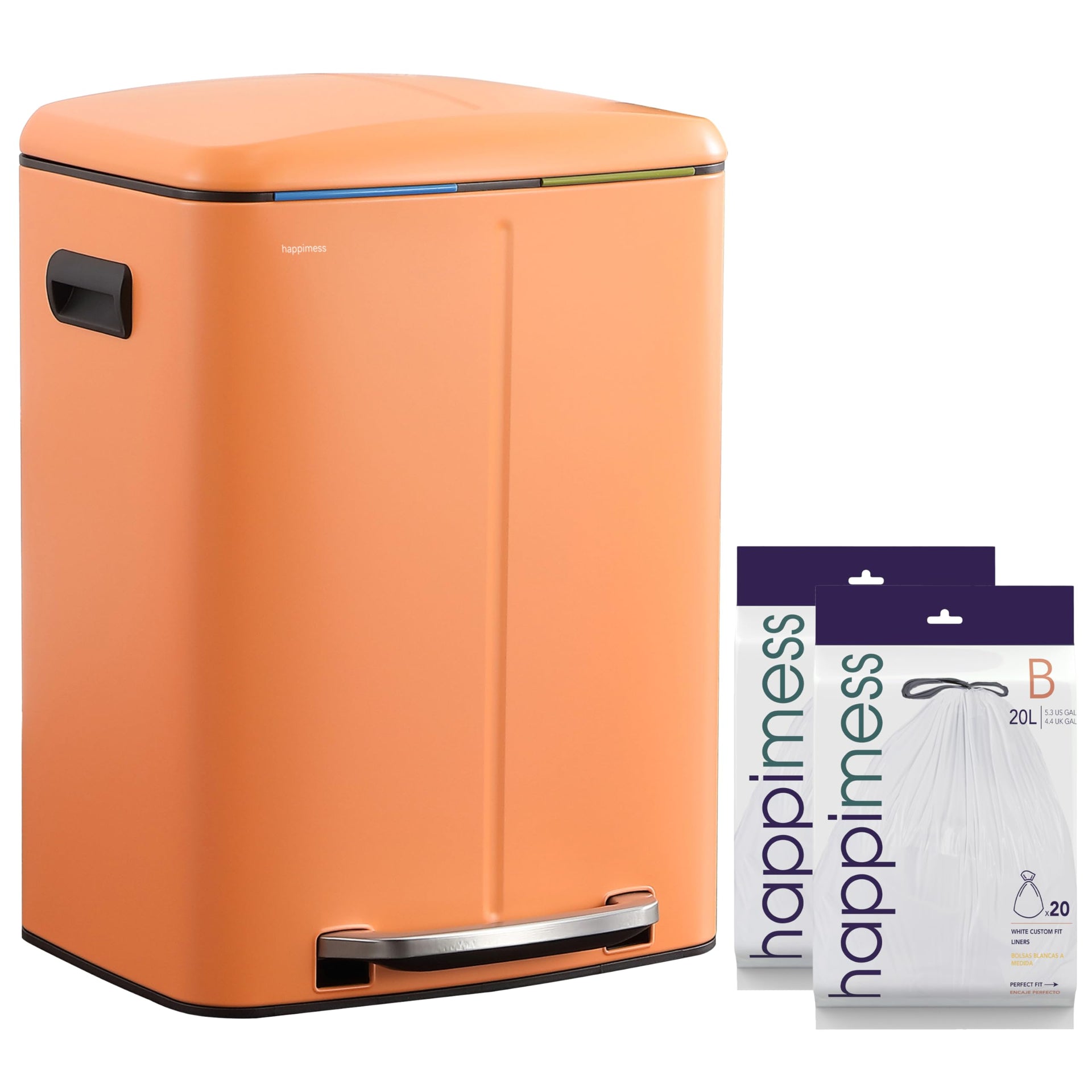Marco 10.6 Gal Double Bucket Step Trash Can