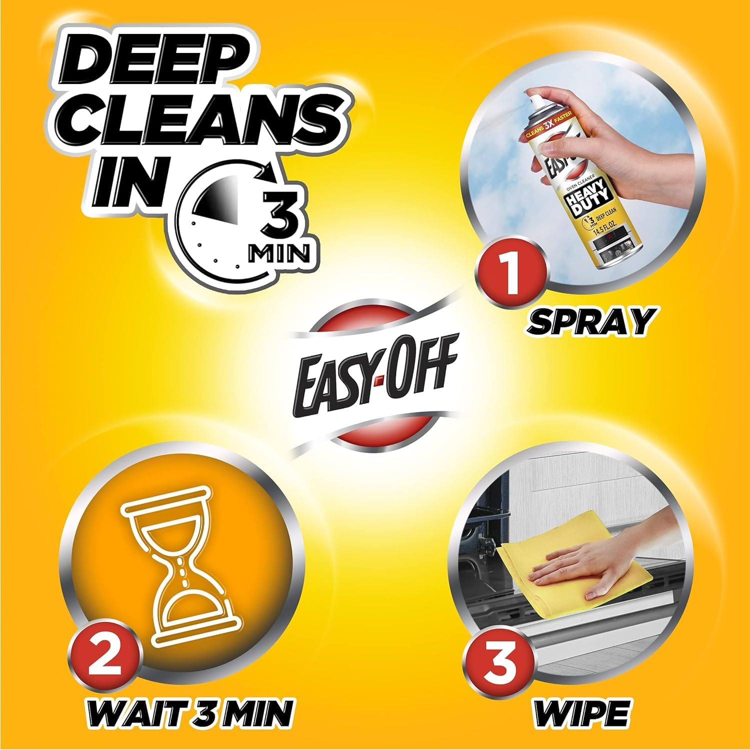 Easy Off Heavy Duty PRO size Oven Cleaner Foam (144 Ounce)