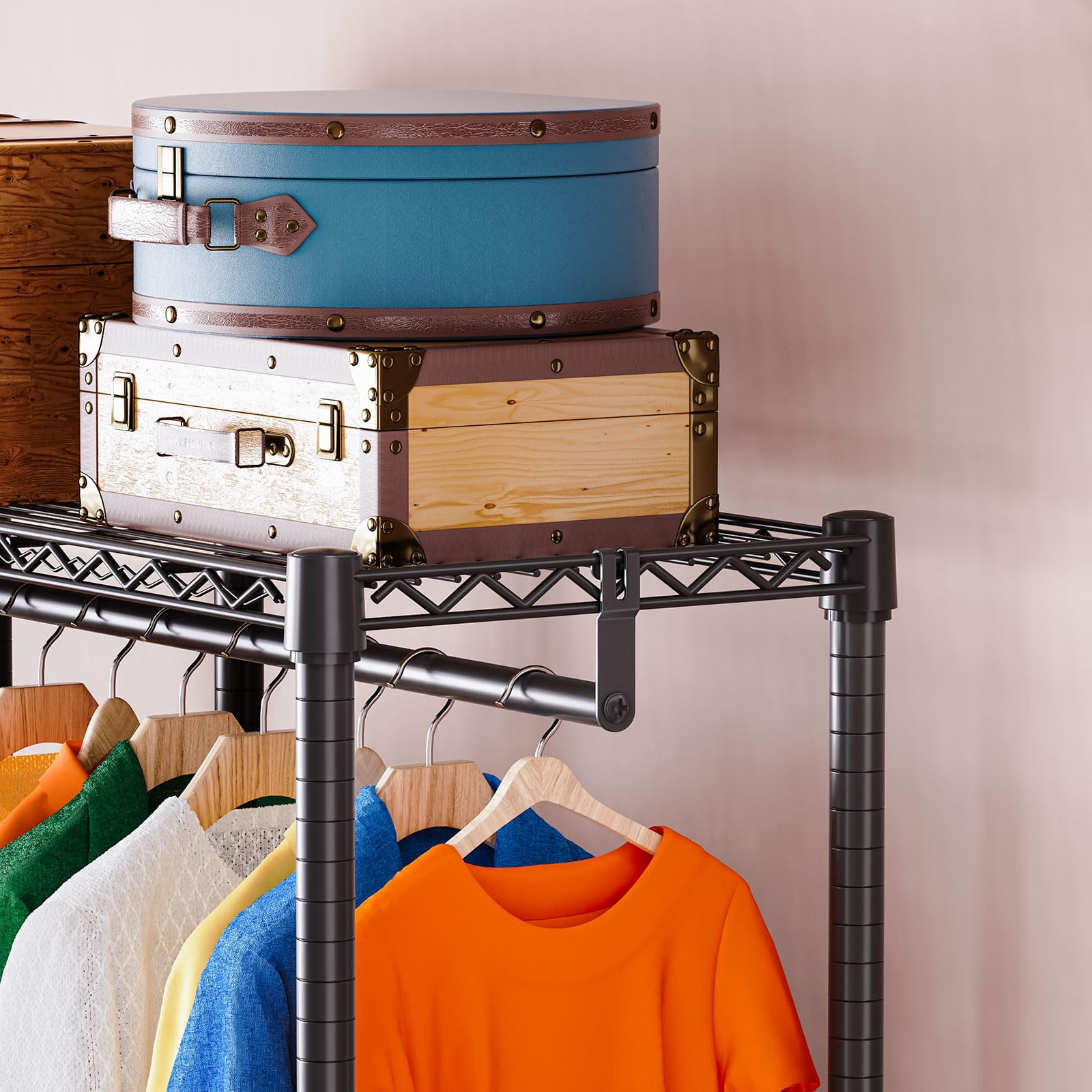 Heavy Duty Garment Rack Wire Clothes Rack for Hanging Clothes