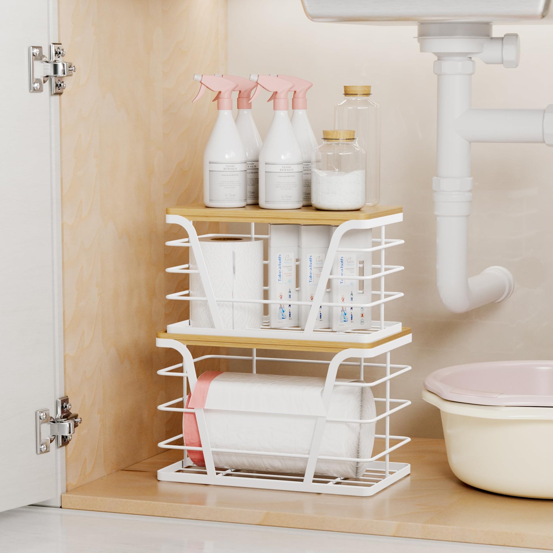 2 Pack Stackable Laundry Room Organization and Storage (2 Count)