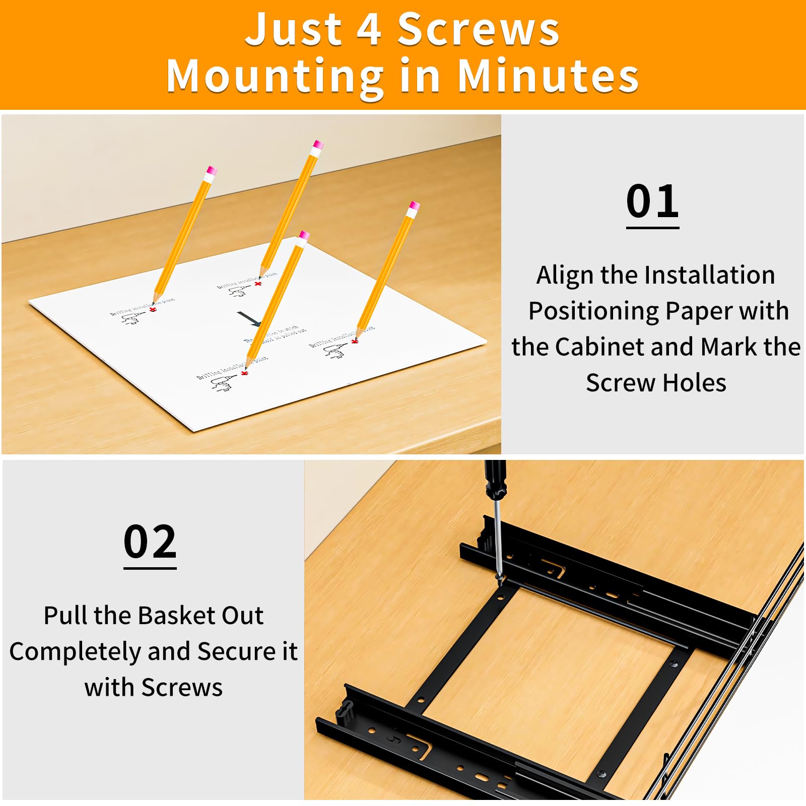 Pull Out Spice Rack Organizer for Cabinet