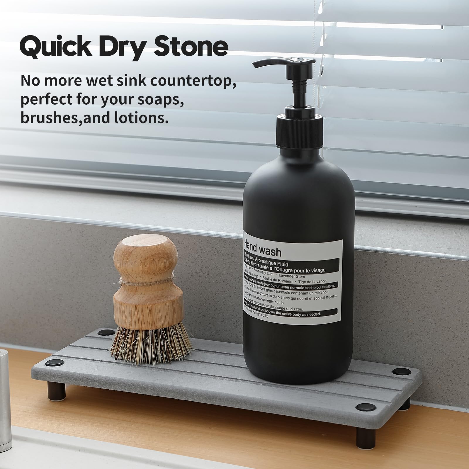 Fast Stone Drying Tray Diatomite Sponge Holder Mat