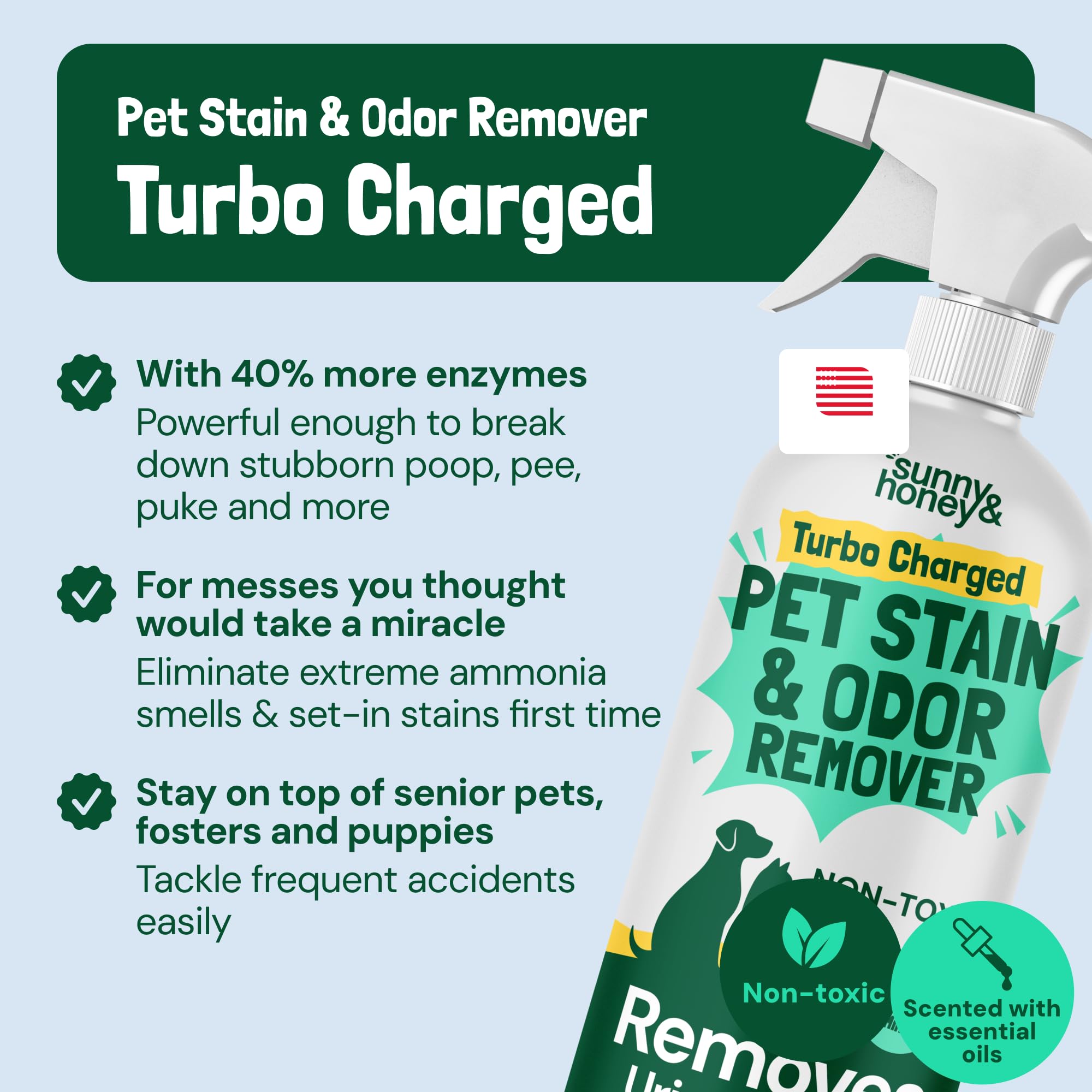 Turbo Pet Stain and Odor Remover for Carpets (32 Fl Oz)