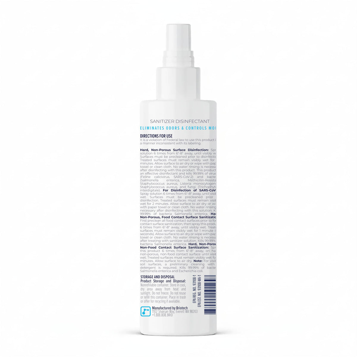 Sanitizer Disinfectant Hypochlorous Spray (8.5 Fl Oz)