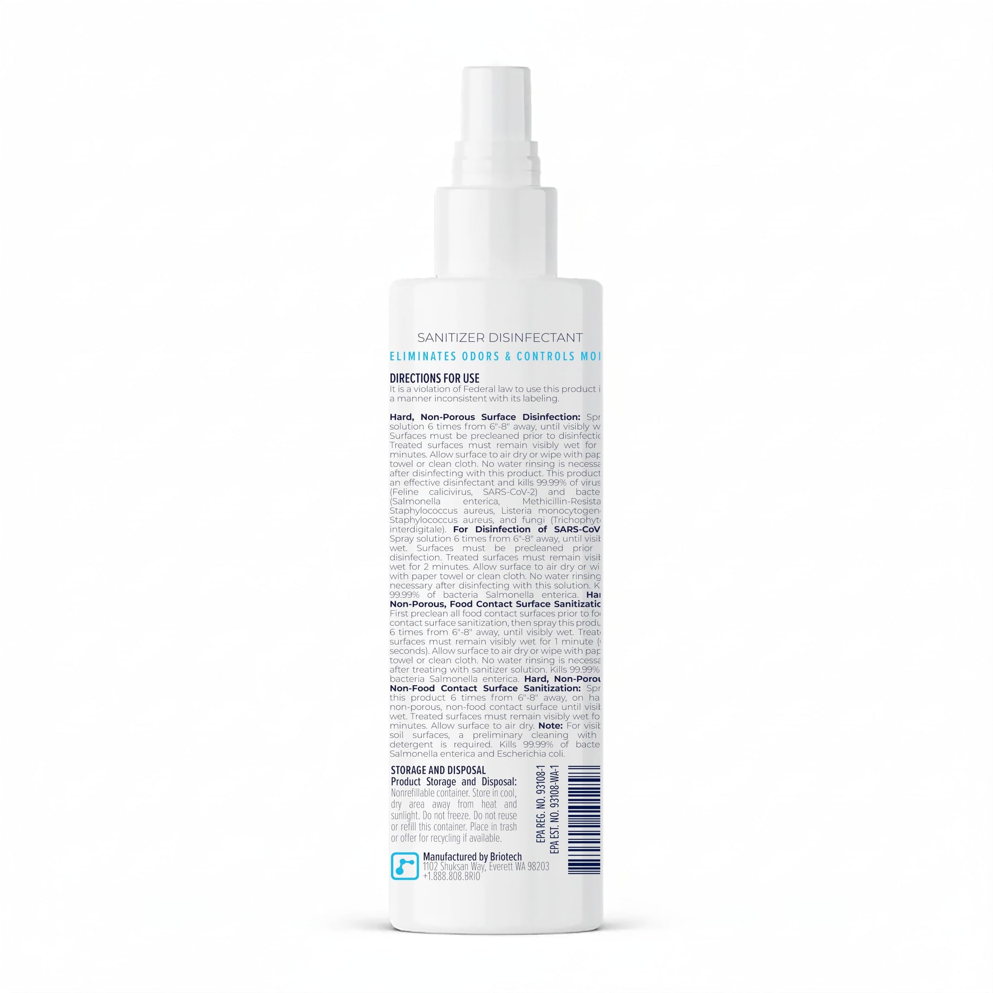 Sanitizer Disinfectant Hypochlorous Spray (16 Fl Oz)