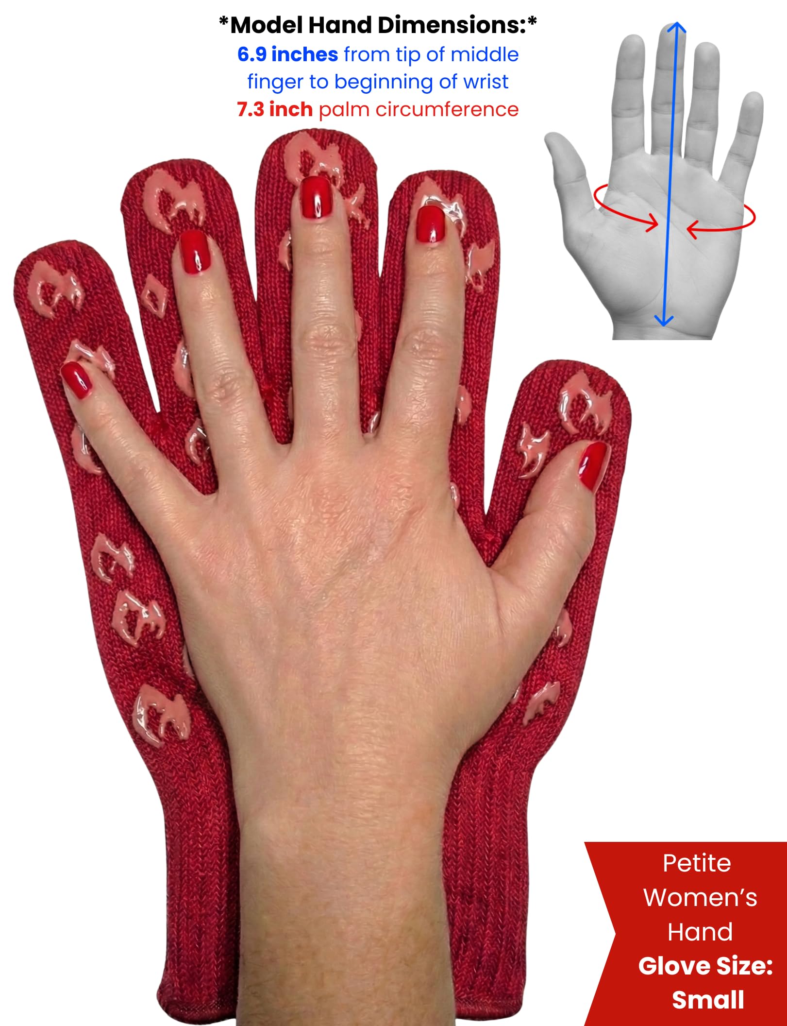 Grill Armor Oven Gloves with Fingers