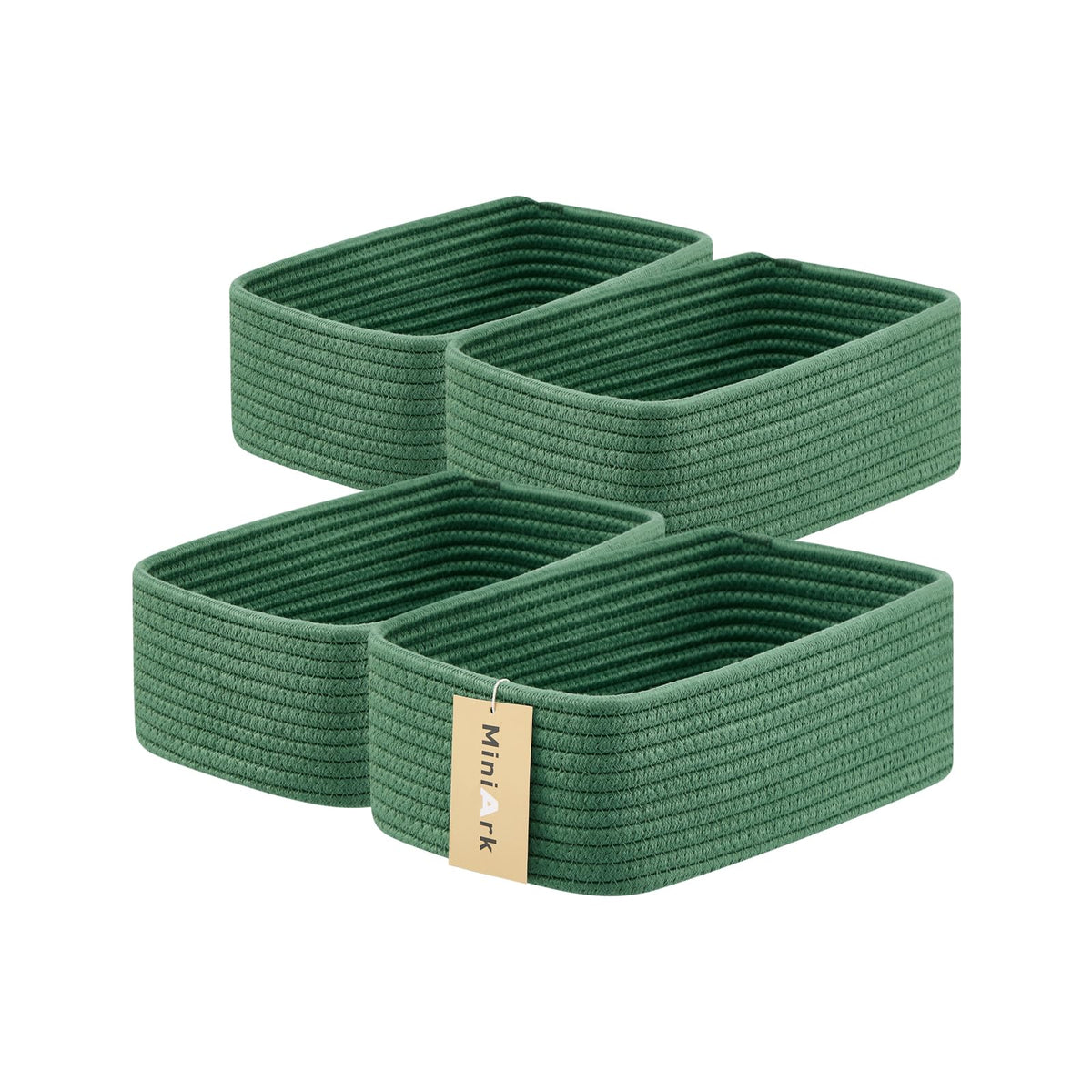 Small Storage Baskets for Organizing (4 Count)