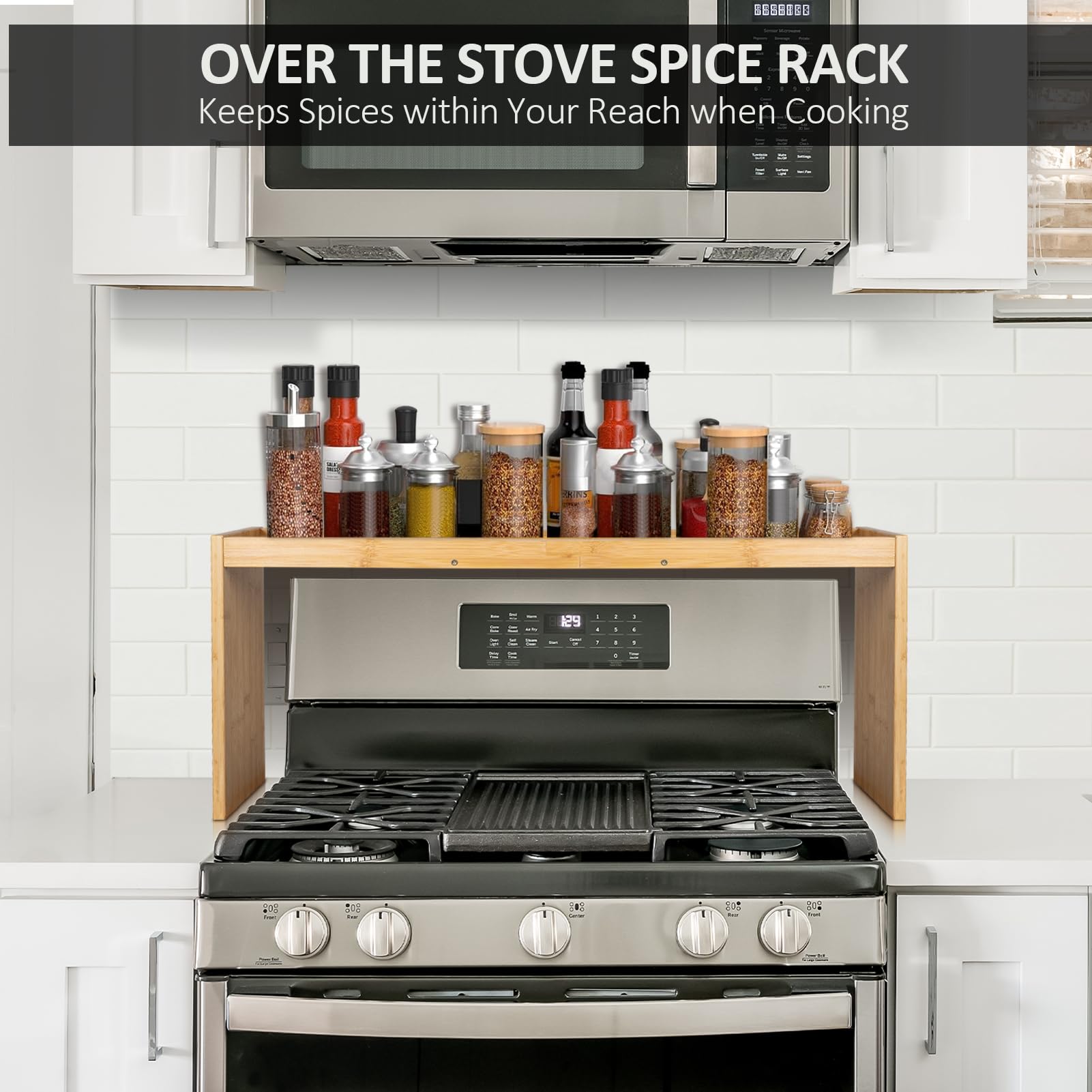 Over the Stove Spice Shelf for Kitchen